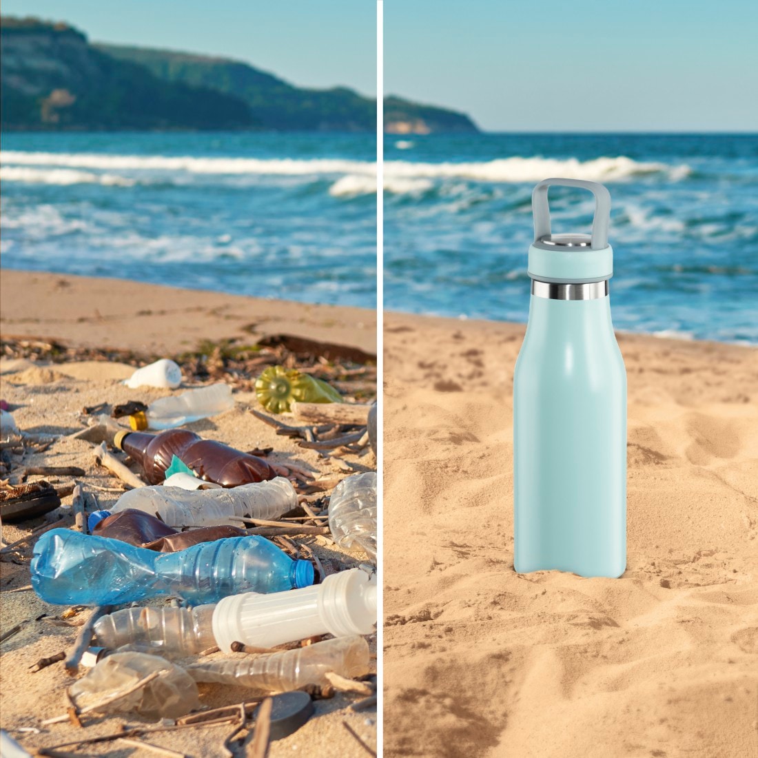 Xavax Isolierflasche »Trinkflasche 500 ml (doppelwandige Isolierflasche heiß 9 h, kalt 7 h)«