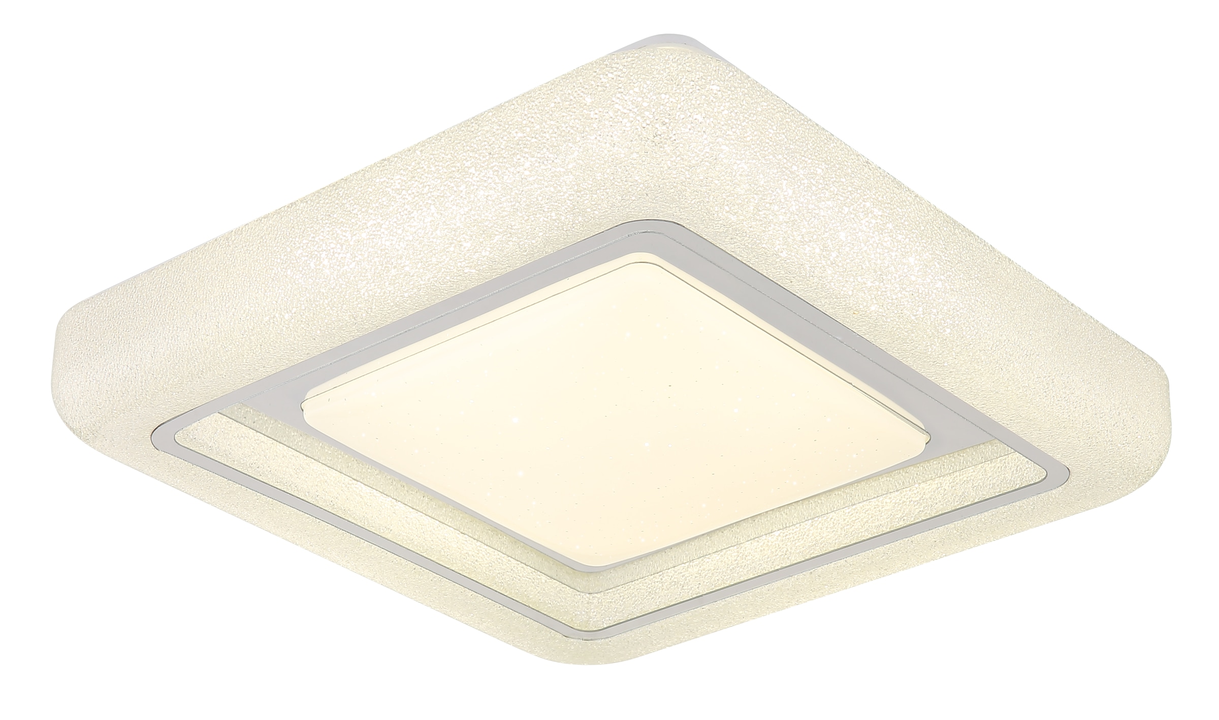 GLOBO LIGHTING LED Deckenleuchte »MARCIA«, Leuchtmittel LED-Modul | LED fest integriert, Deckenlampe/quadratisch/Wohnzimmer/Schlafzimmer/elegant
