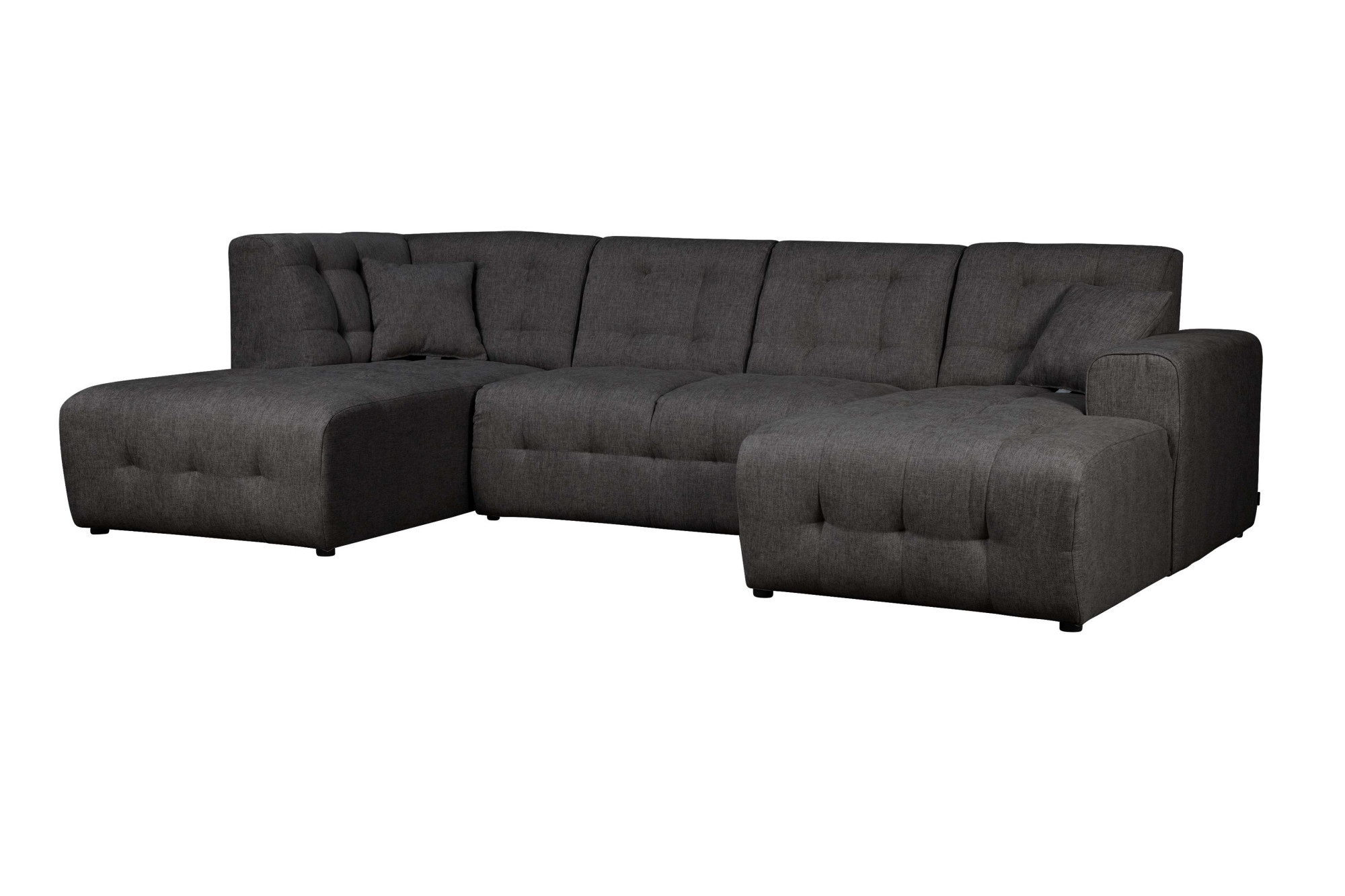 Home affaire Wohnlandschaft »Nosia U-Form«, incl. 2 Zierkissen, mit feiner Steppung