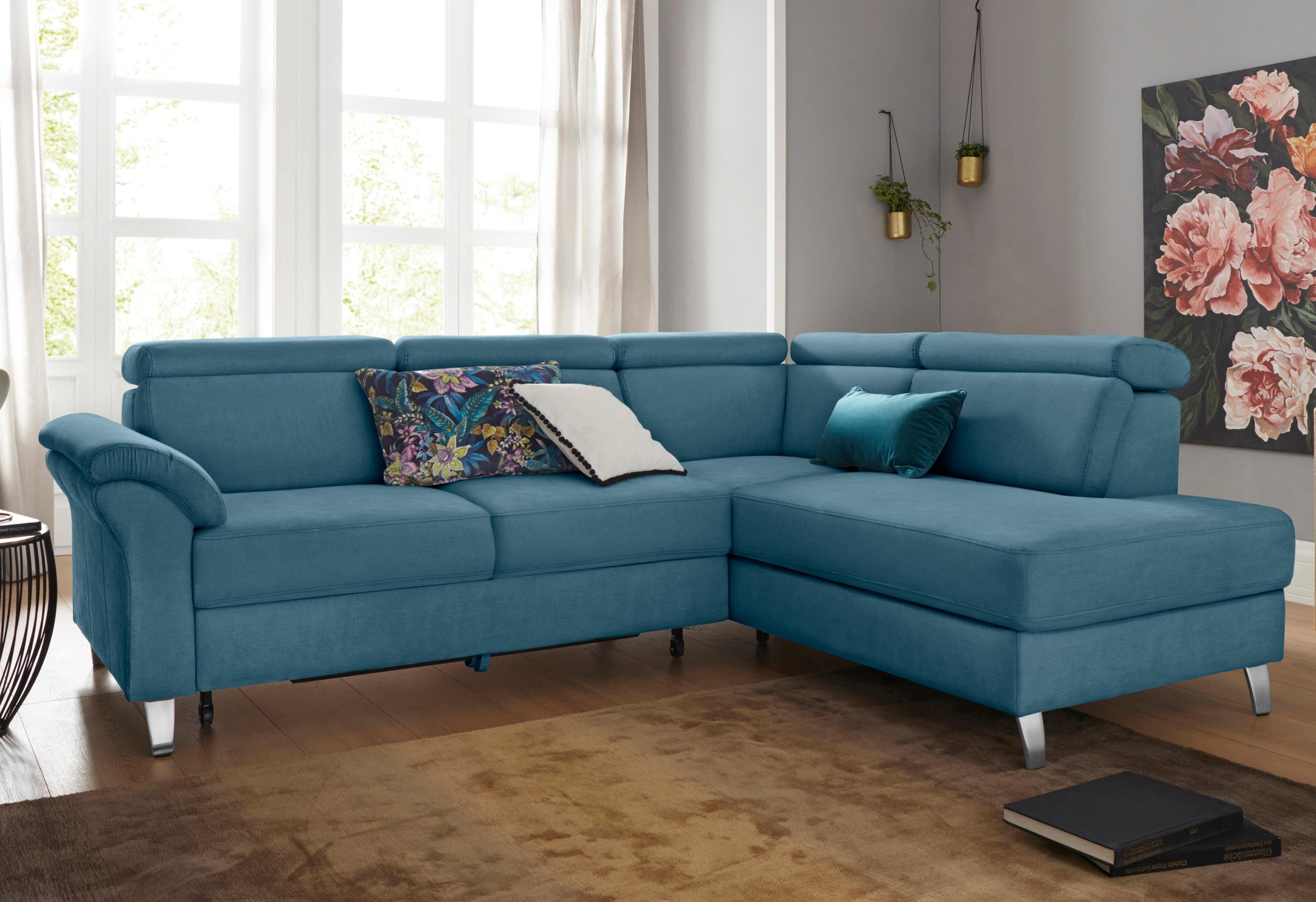 sit&more Ecksofa, inklusive Kopfteilverstellung, wahlweise mit Bettfunktion und Bettkasten