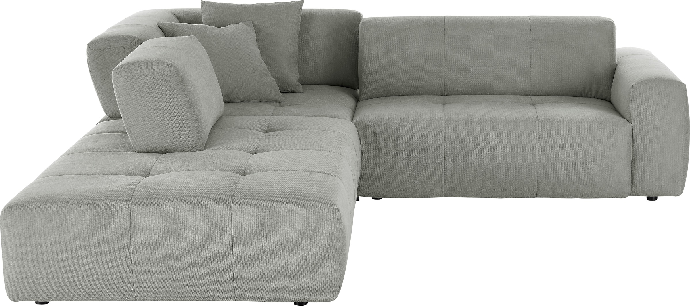3C Candy Ecksofa »Yoshy Komfortsofa, bequem und modern, hochwertige Verarbeitungsdetails«, Zwei verschiedene Sitztiefen durch verstellbare Rückenlehne, L-Form