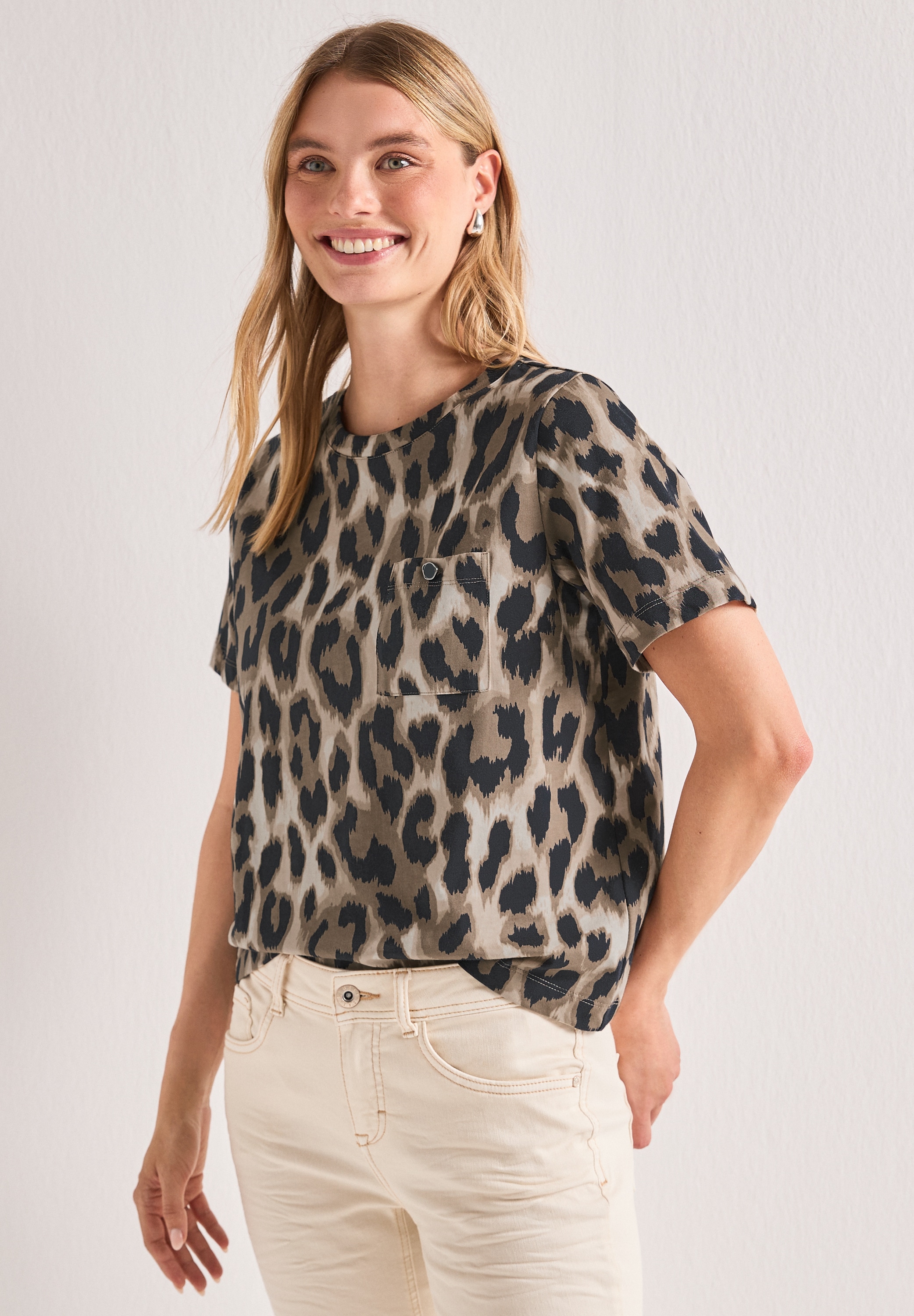 STREET ONE T-Shirt aus reiner Baumwolle