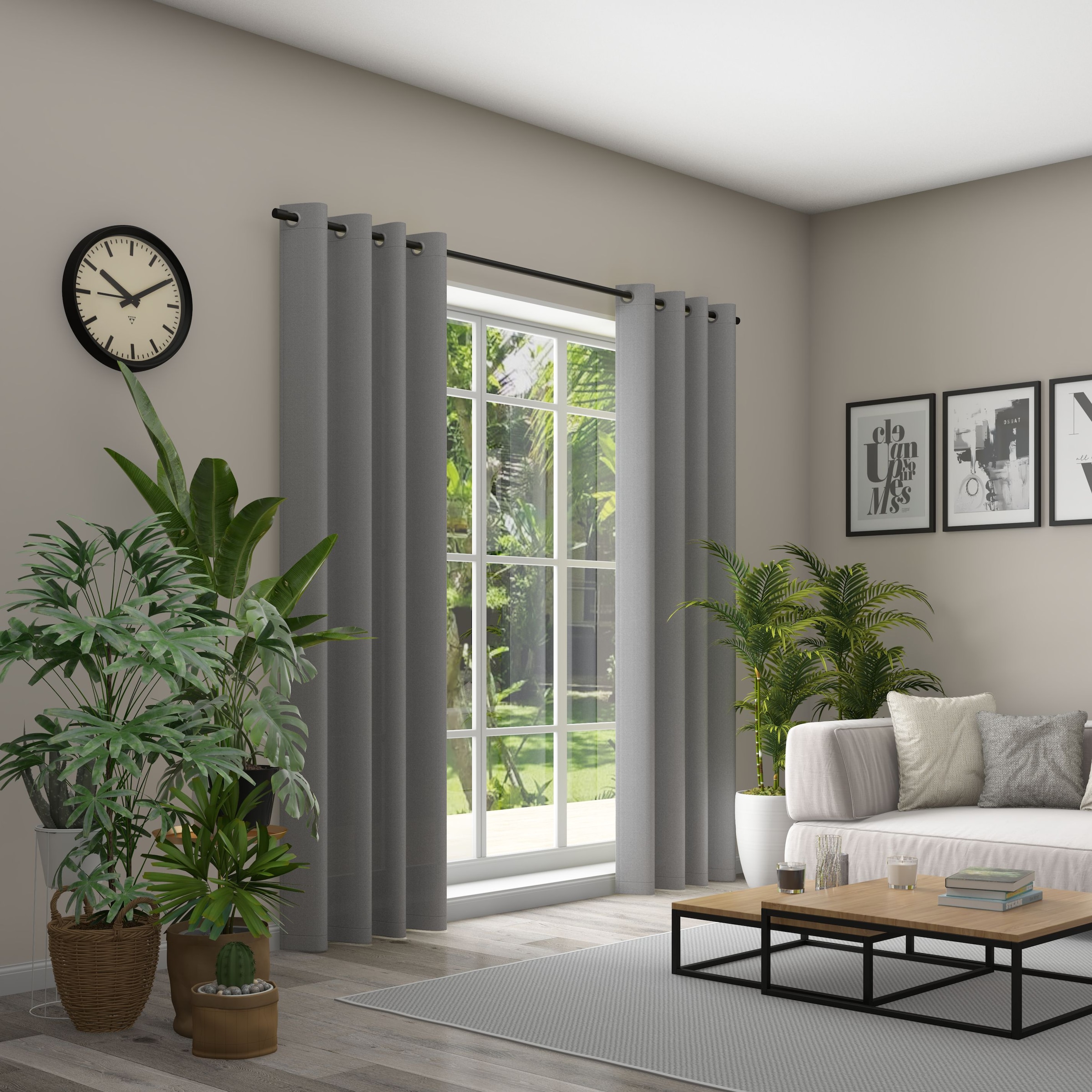 Neutex for you Vorhang "Linessa" Ösen 1 Stk. tlg. Ösenschal mit Metallösen, günstig online kaufen