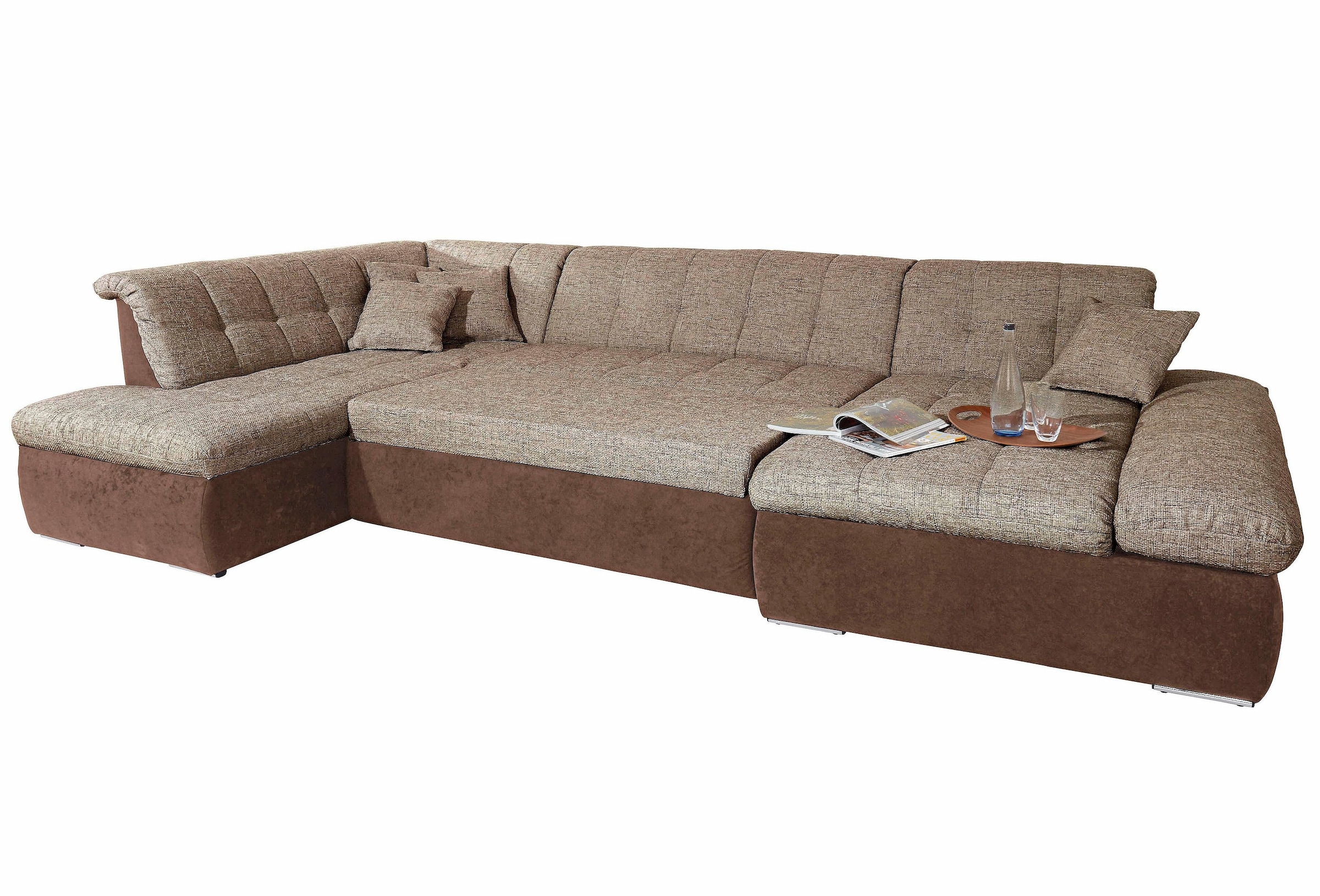 DOMO collection Wohnlandschaft "Moric U-Form, auch in Cord, Breite 353cm, v günstig online kaufen