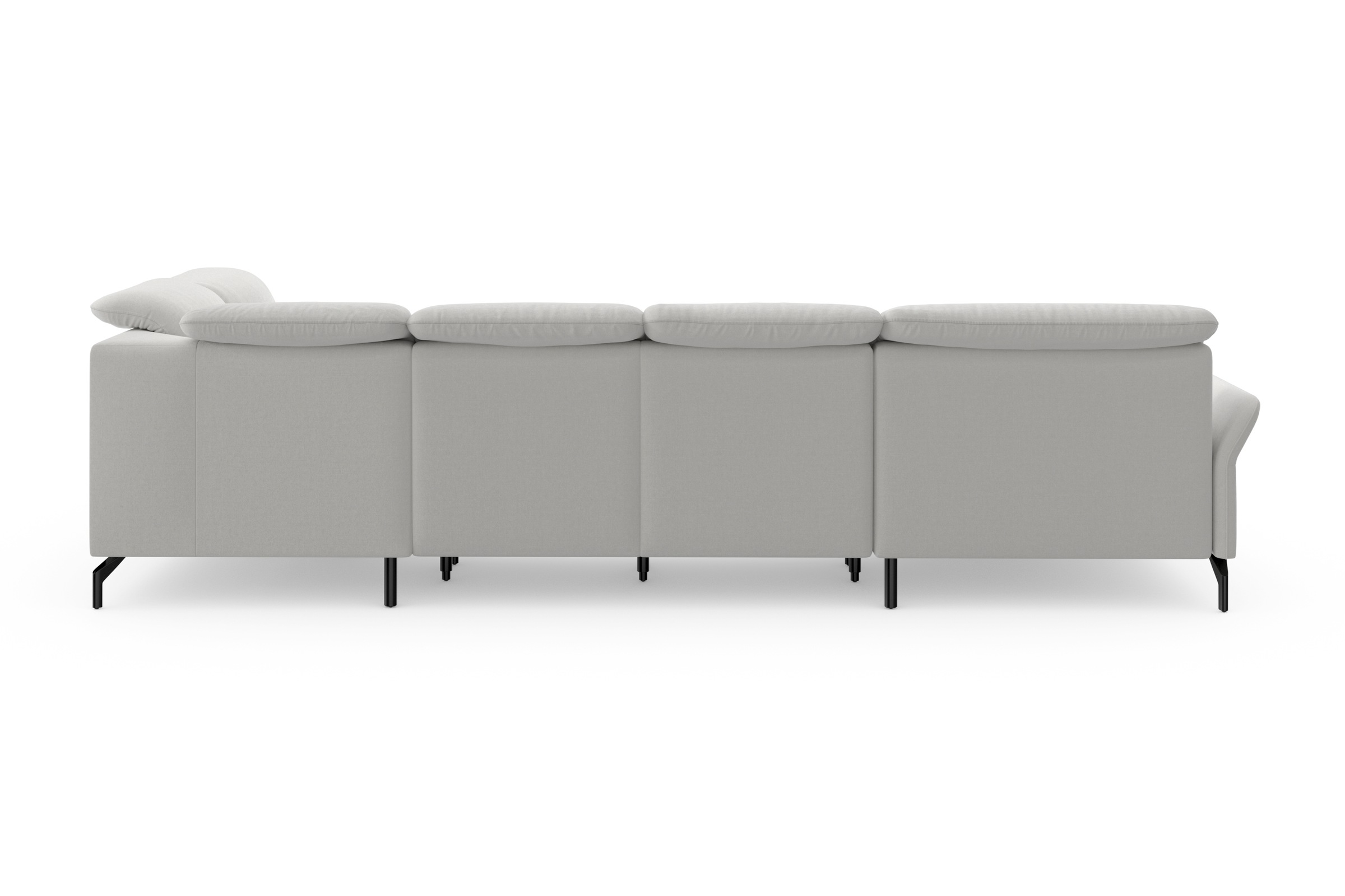 sit&more Wohnlandschaft »Fashion U-Form«, wahlweise mit Kopfteilverstellung, Vorziehsitz, motorisch, Metallfüße