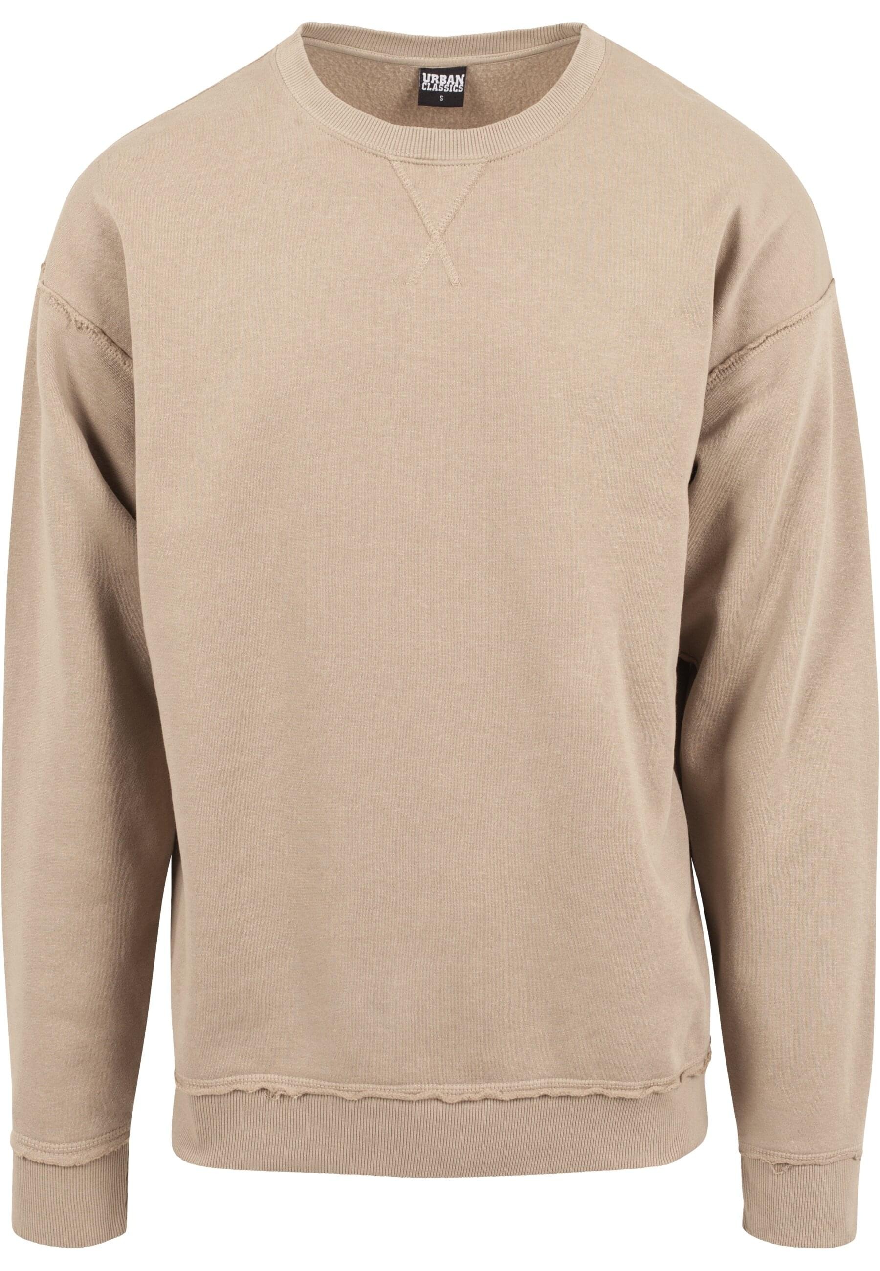 URBAN CLASSICS Rundhalspullover "Urban Classics Herren Oversized Open Edge Crew"