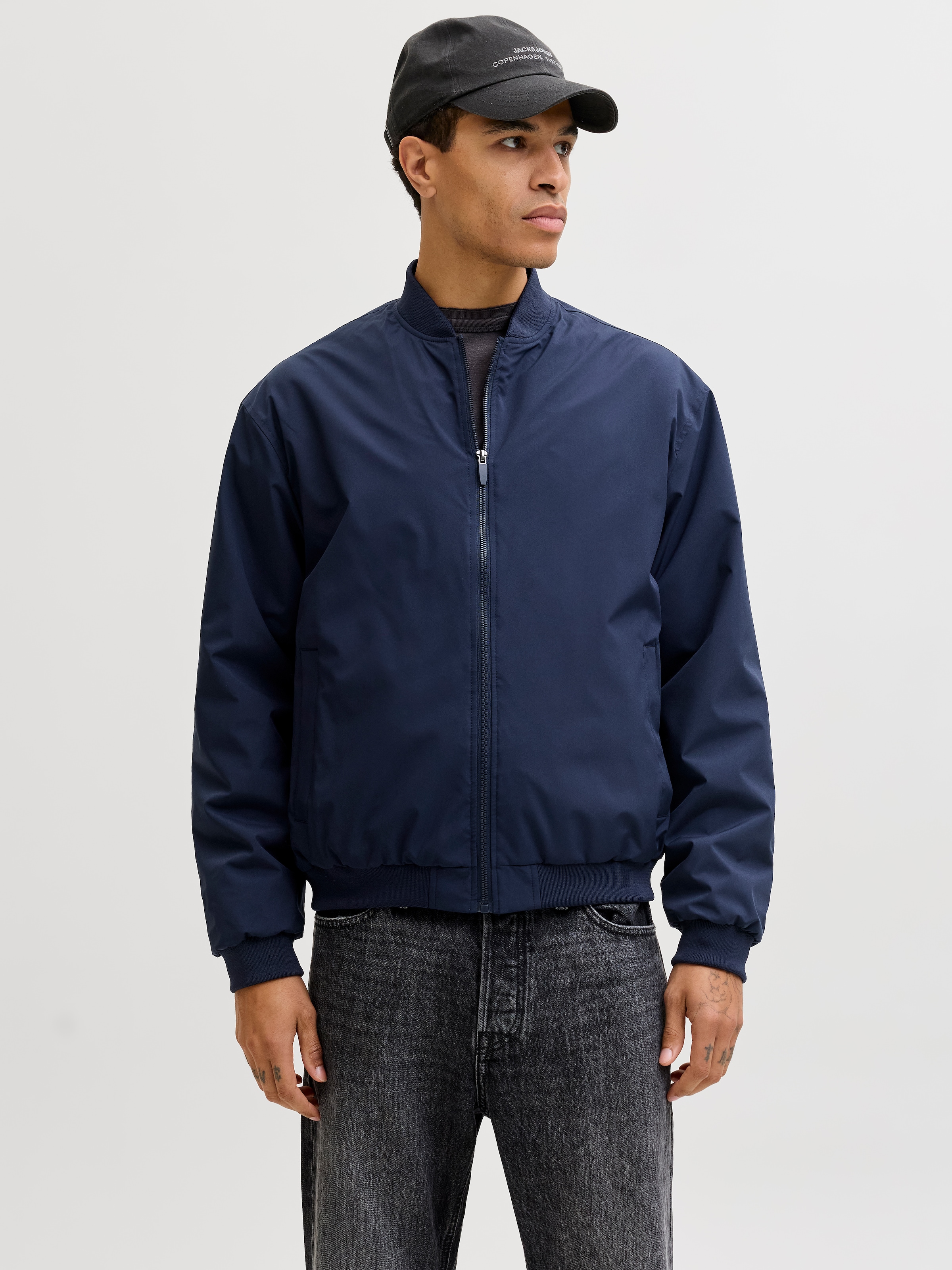 Jack & Jones Bomberjacke "JJECHARGE BOMBER JACKET NOOS" ohne Kapuze mit Rip günstig online kaufen