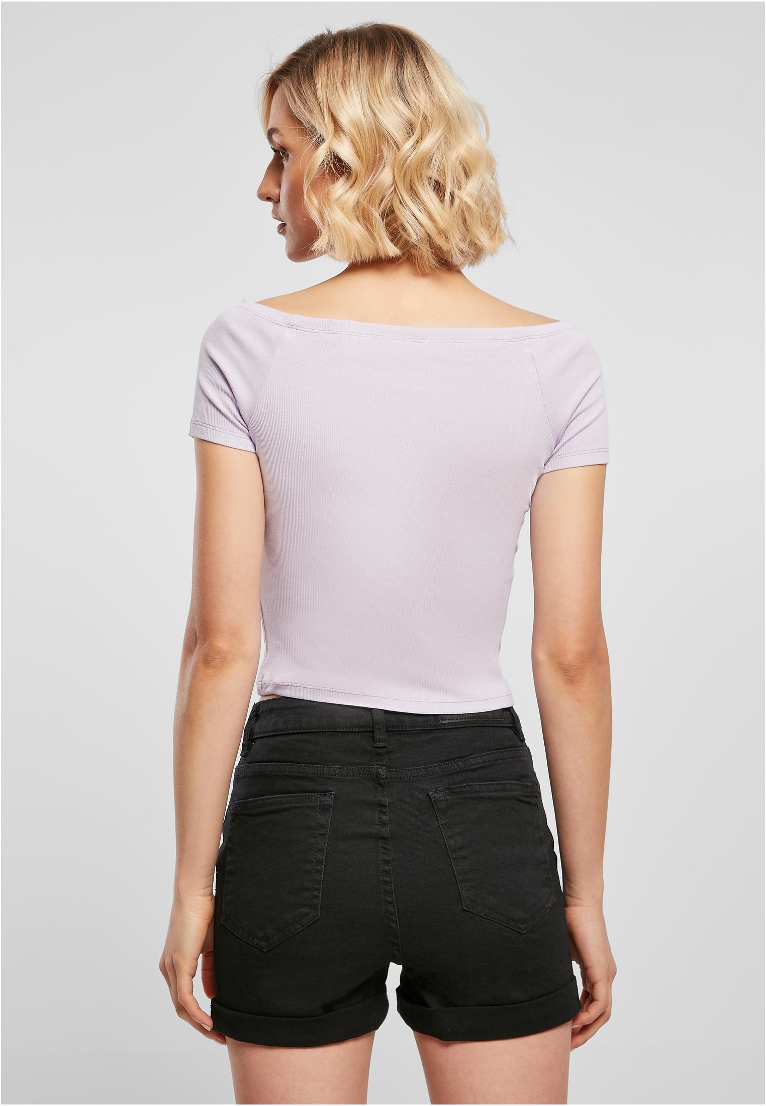 Ladies BAUR kaufen Off T-Shirt URBAN | tlg.) Tee«, (1 CLASSICS Shoulder »Damen Rib