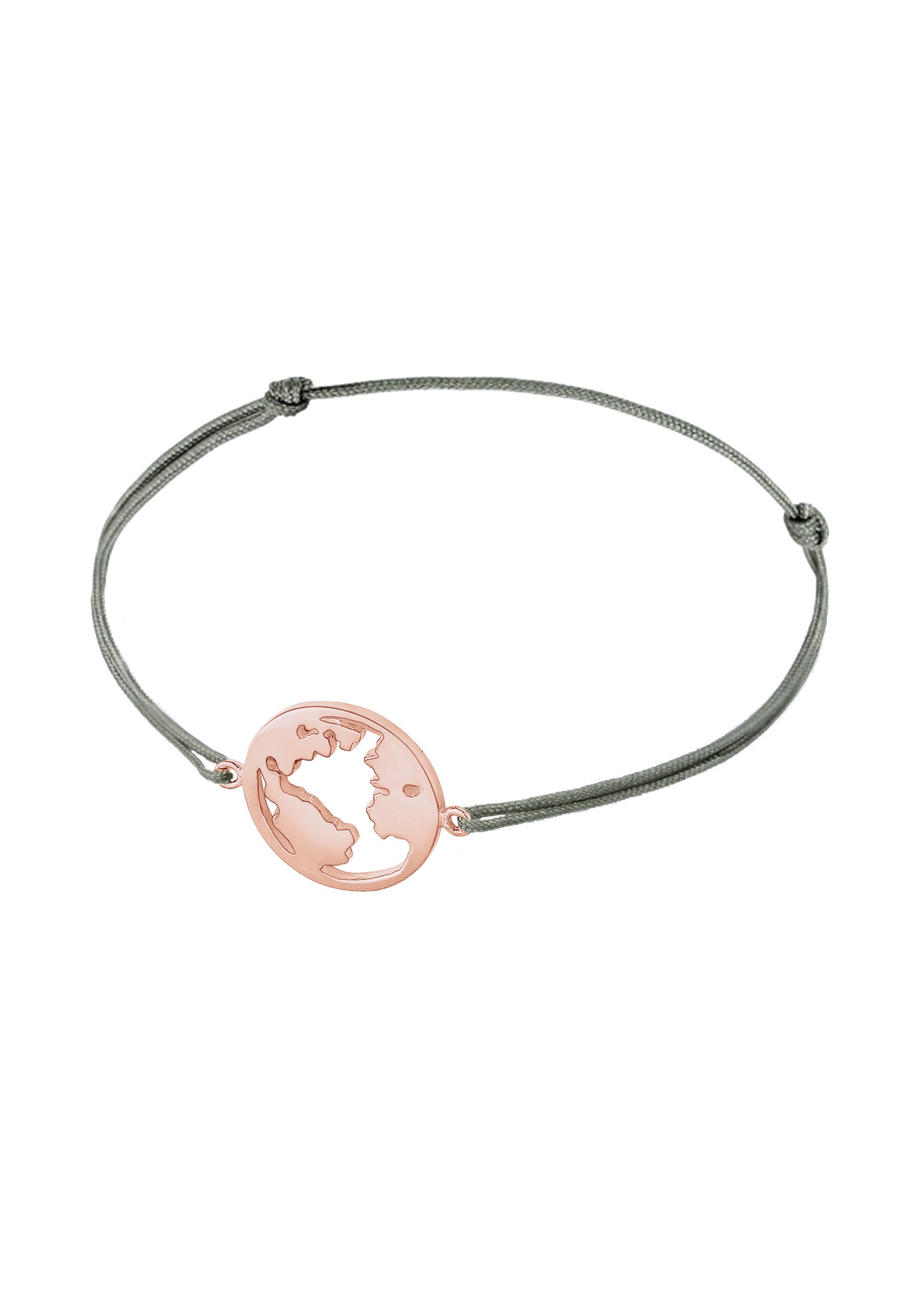 Elli Armband »Weltkugel Globus Reise Nylon Bändchen 925 Silber«