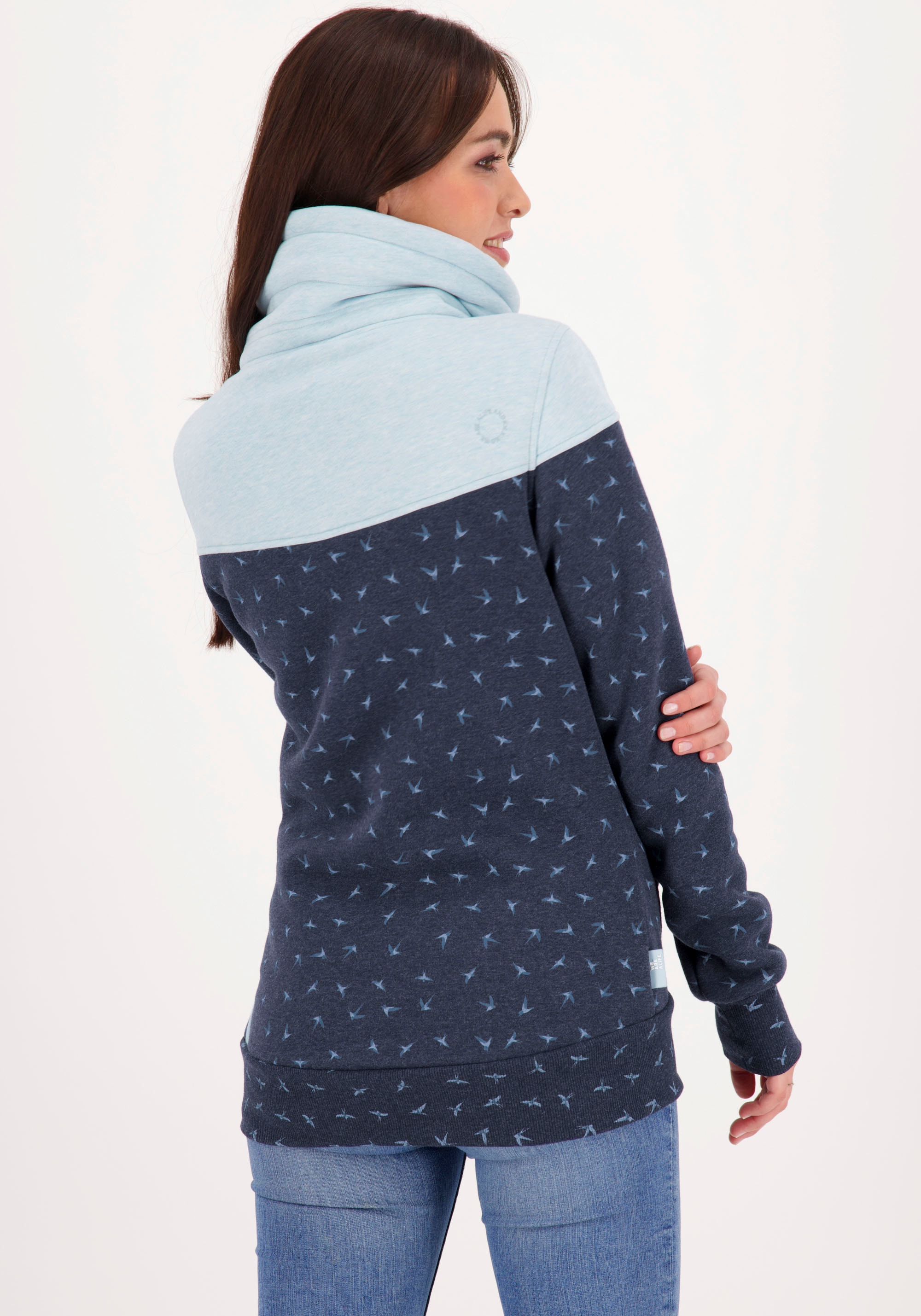 Alife & Kickin Sweatjacke »ValinaAK B« mit hohem regulierbaren Stehkragen in toller Sweat-Qualität