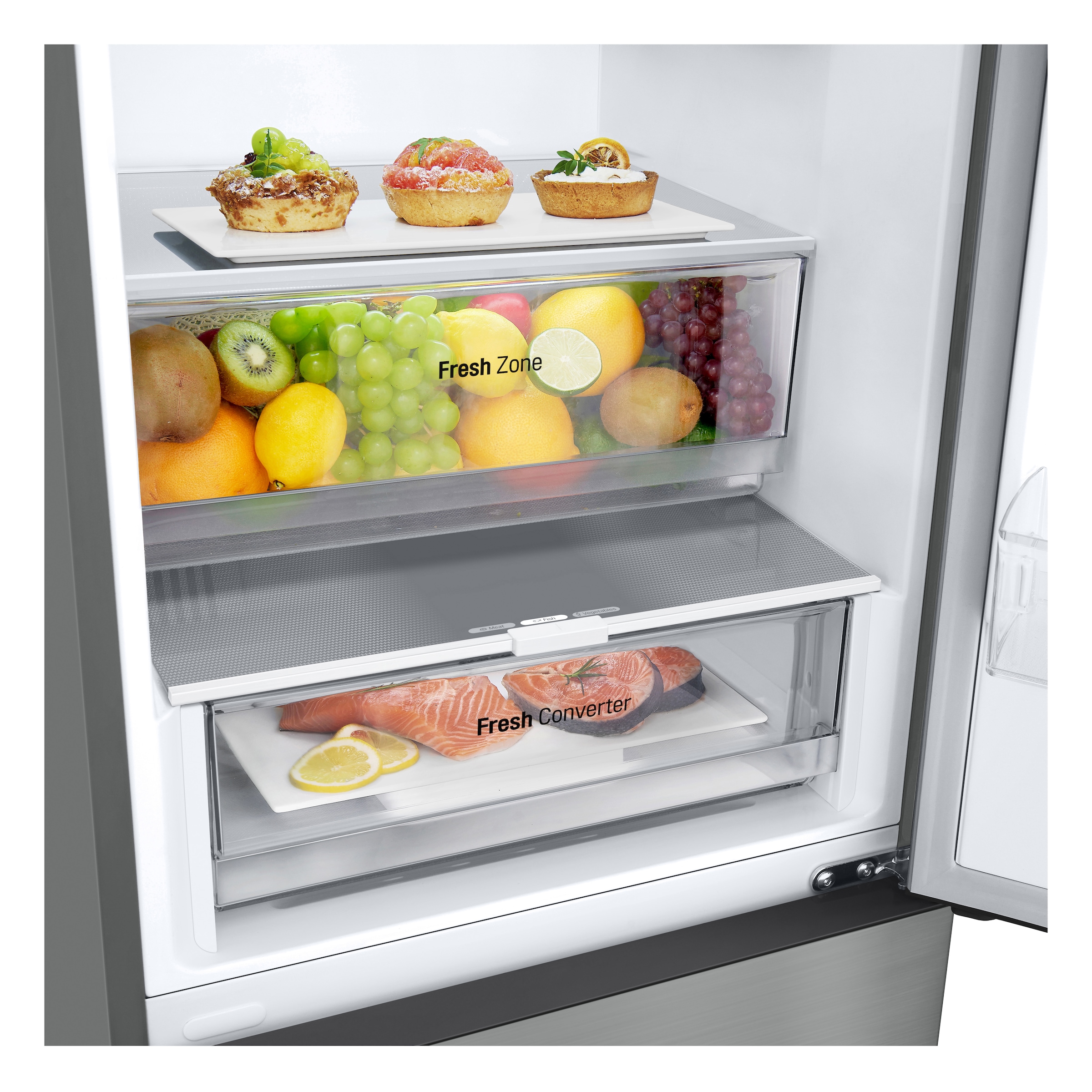 LG Kühl-/Gefrierkombination »GBV22NCBPY«, FRESHConverter® Schublade: variable Temperatur für mehr Frische