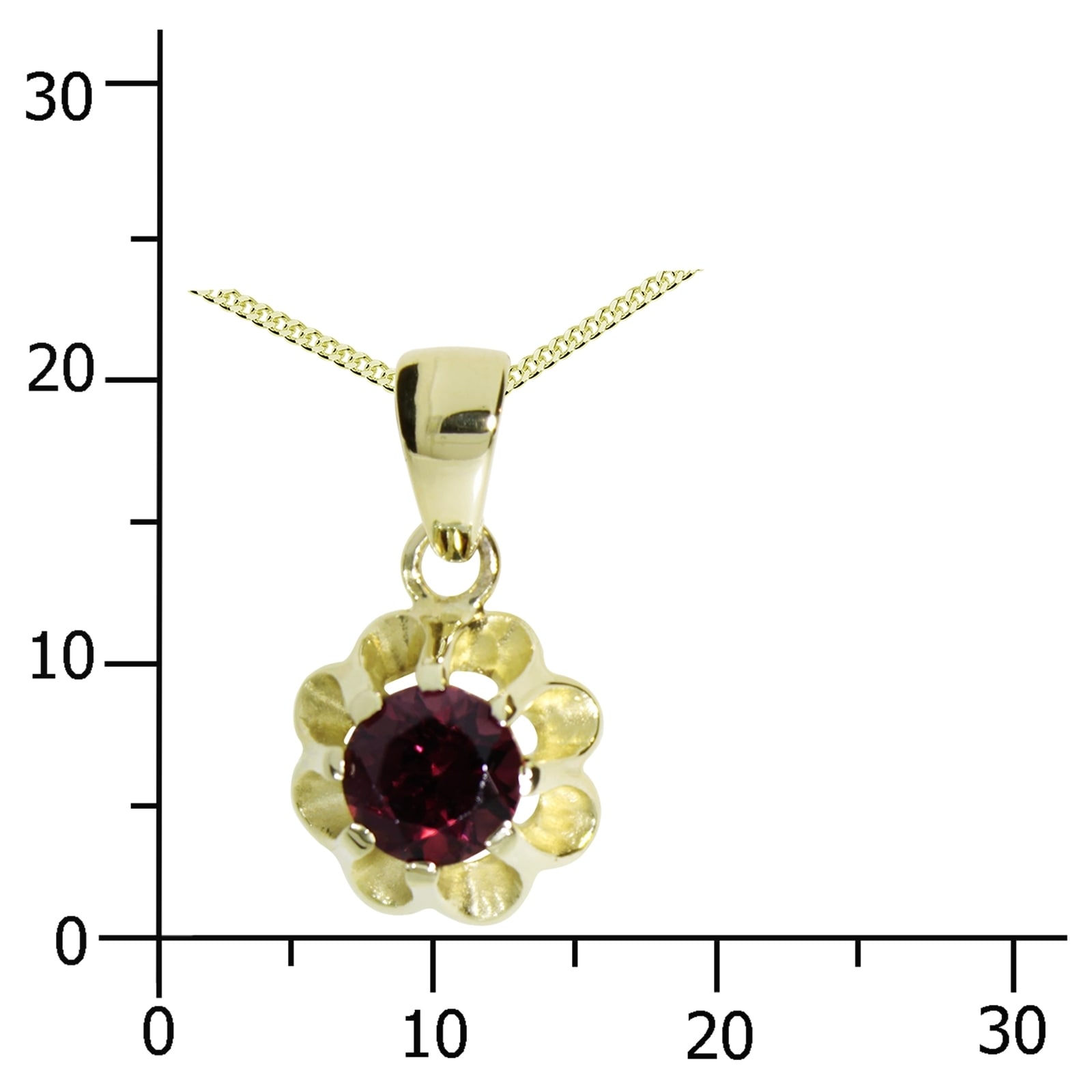 OSTSEE-SCHMUCK Kette mit Anhänger »Ostsee-Schmuck Kette mit Anhänger Pia 6 mm«, (2 tlg.)