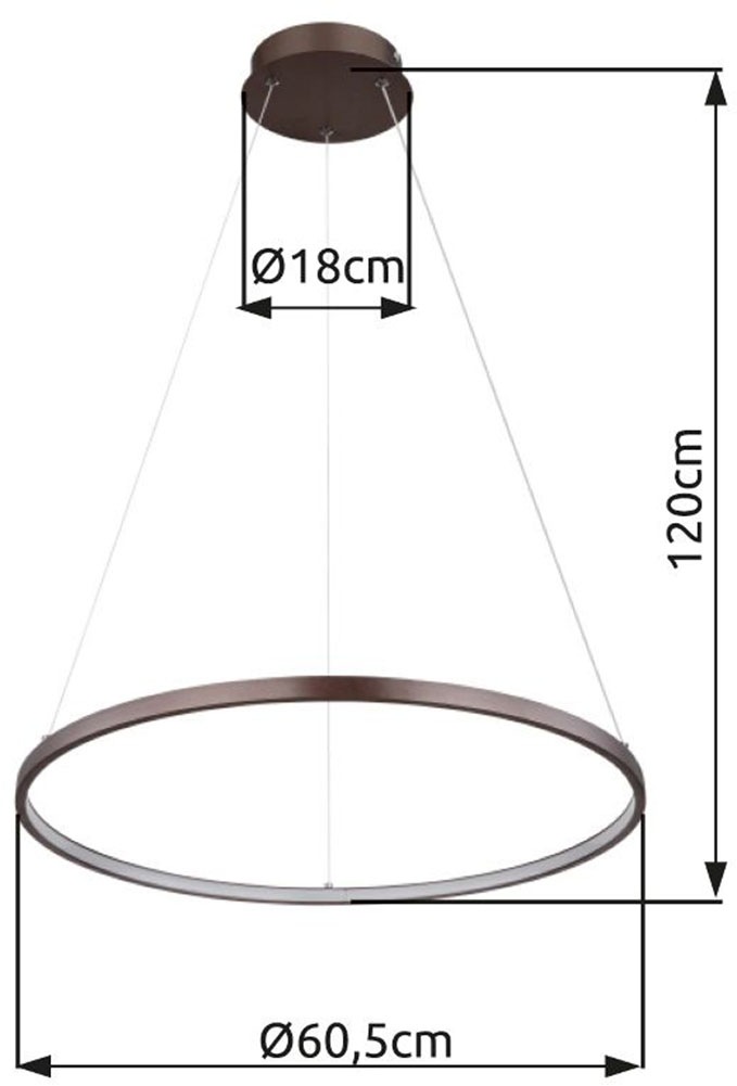 GLOBO LIGHTING Deckenleuchte »RALPH«, Leuchtmittel LED-Modul | LED fest integriert, 1400lm Output