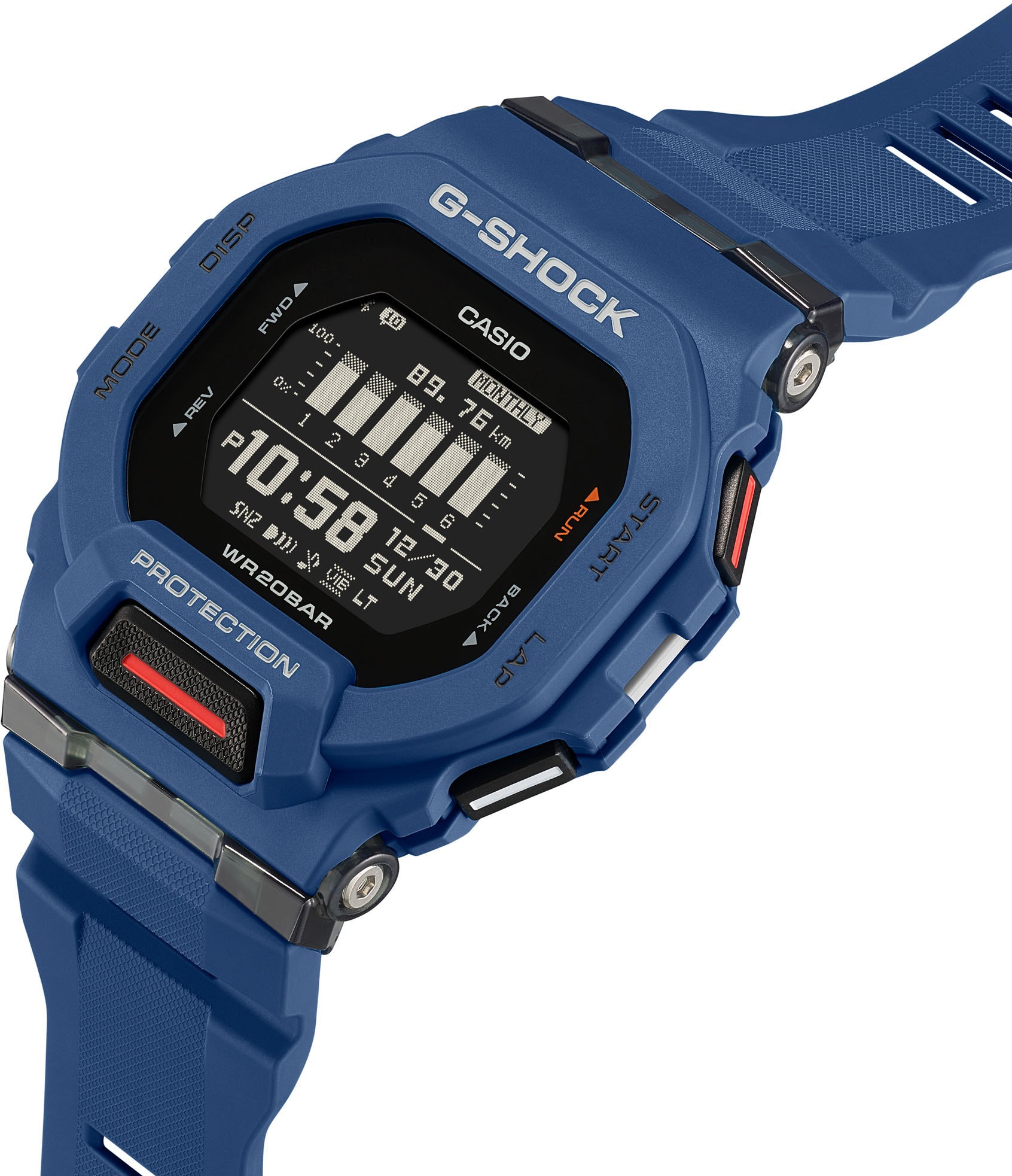 CASIO G-SHOCK Smartwatch »GBD-200-1ER«, Armbanduhr, Herrenuhr, Bluetooth, Schrittzähler, Stoppfunktion)