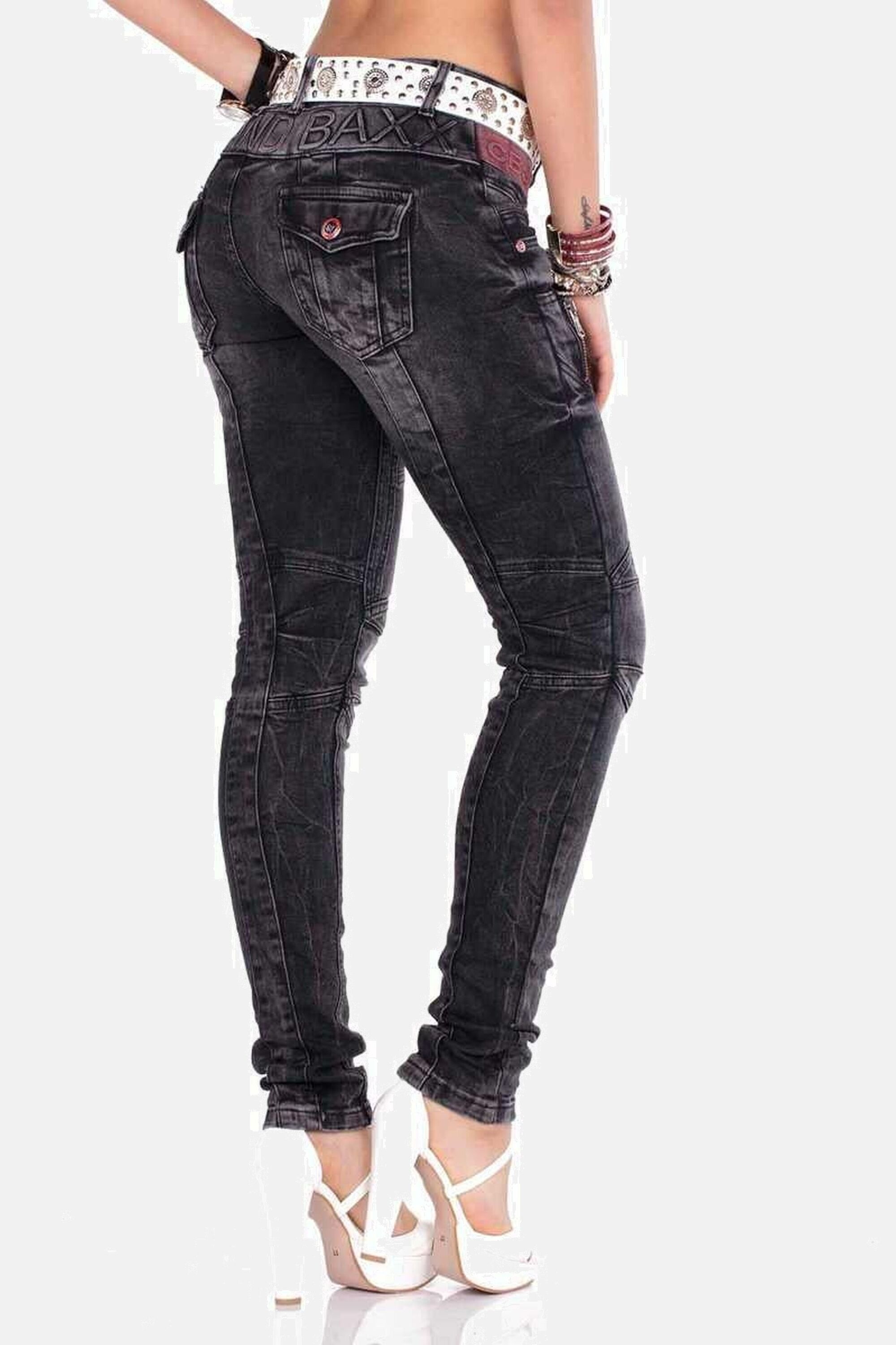 Cipo & Baxx Slim-fit-Jeans »Jeans«, mit modischen Ziernähten, WD358