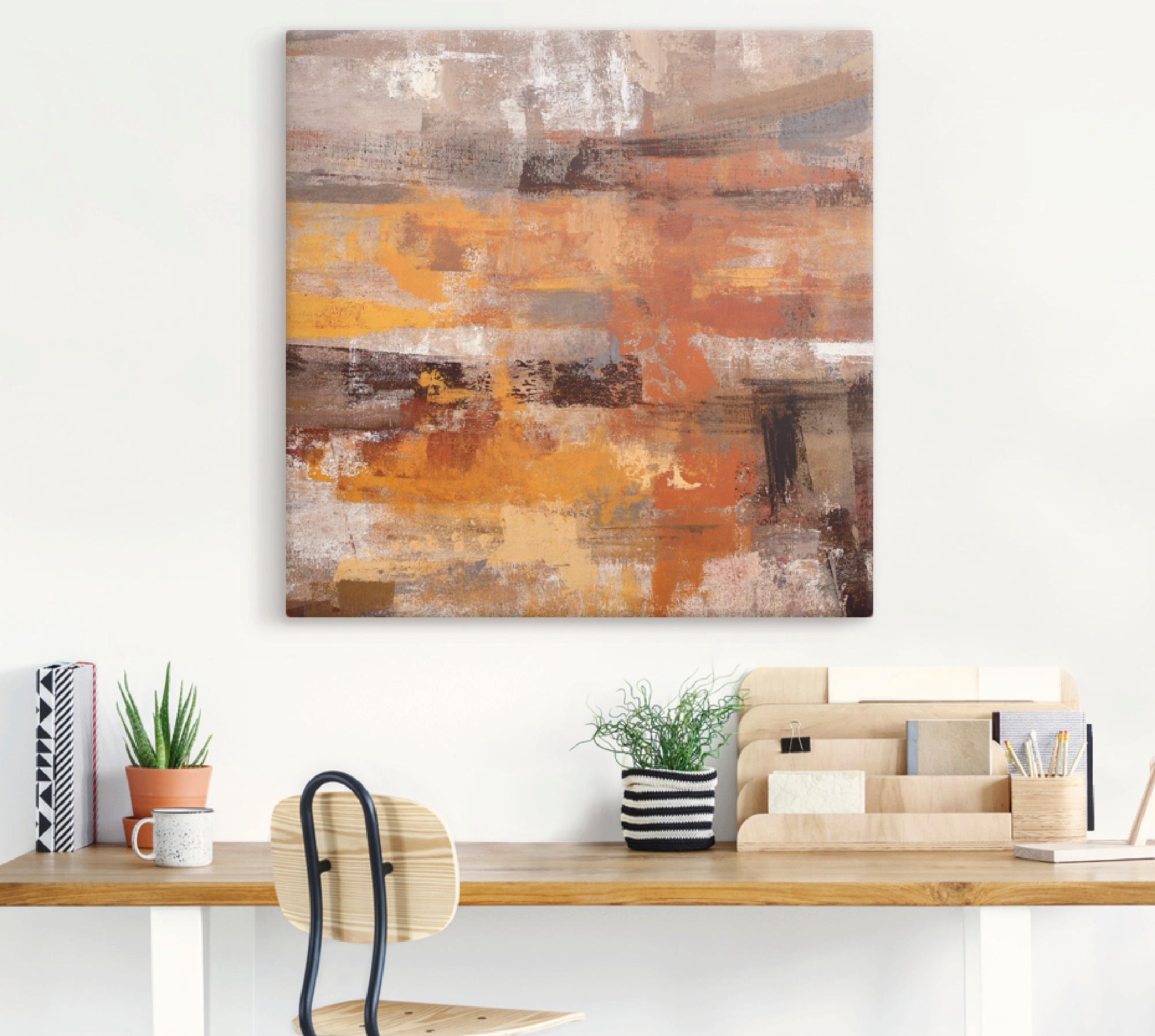 Artland Leinwandbild "Mojave-Straße" Gegenstandslos 1 Stk. tlg. als Leinwan günstig online kaufen