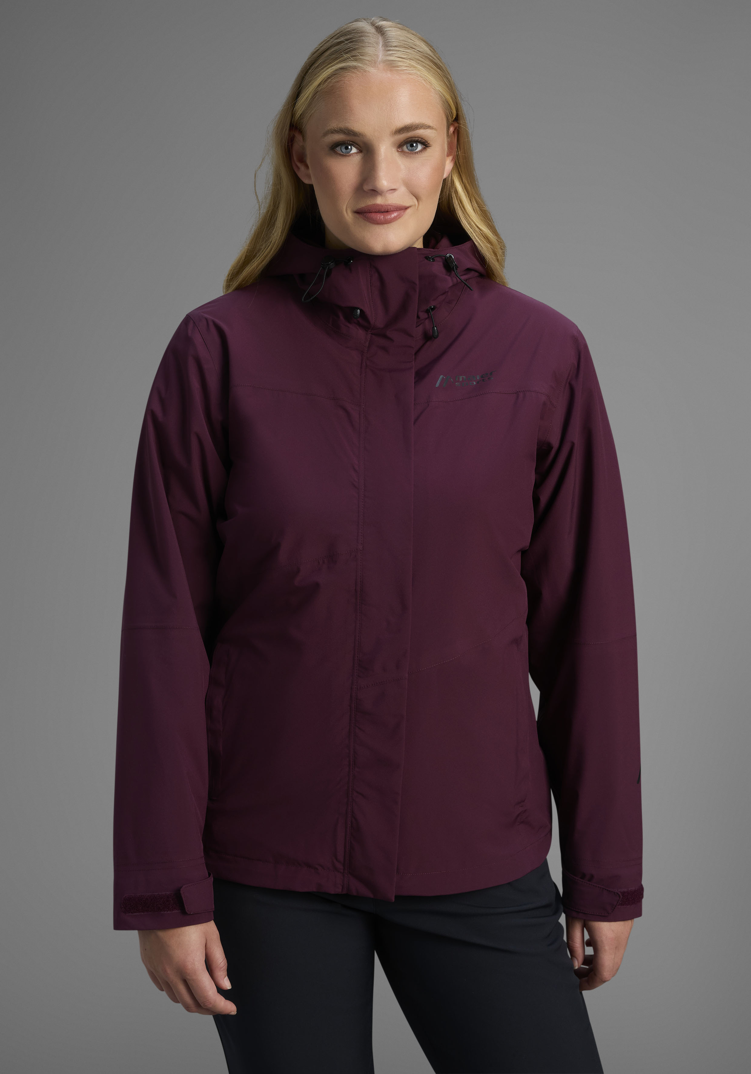 Maier Sports Doppeljacke "DA-DOPPELJACKE MTEX EL. METOR 3IN1 W" 2 Stk. tlg. mit 3-in-1-Funktion, atmungsaktiv, wind- und wasserdicht
