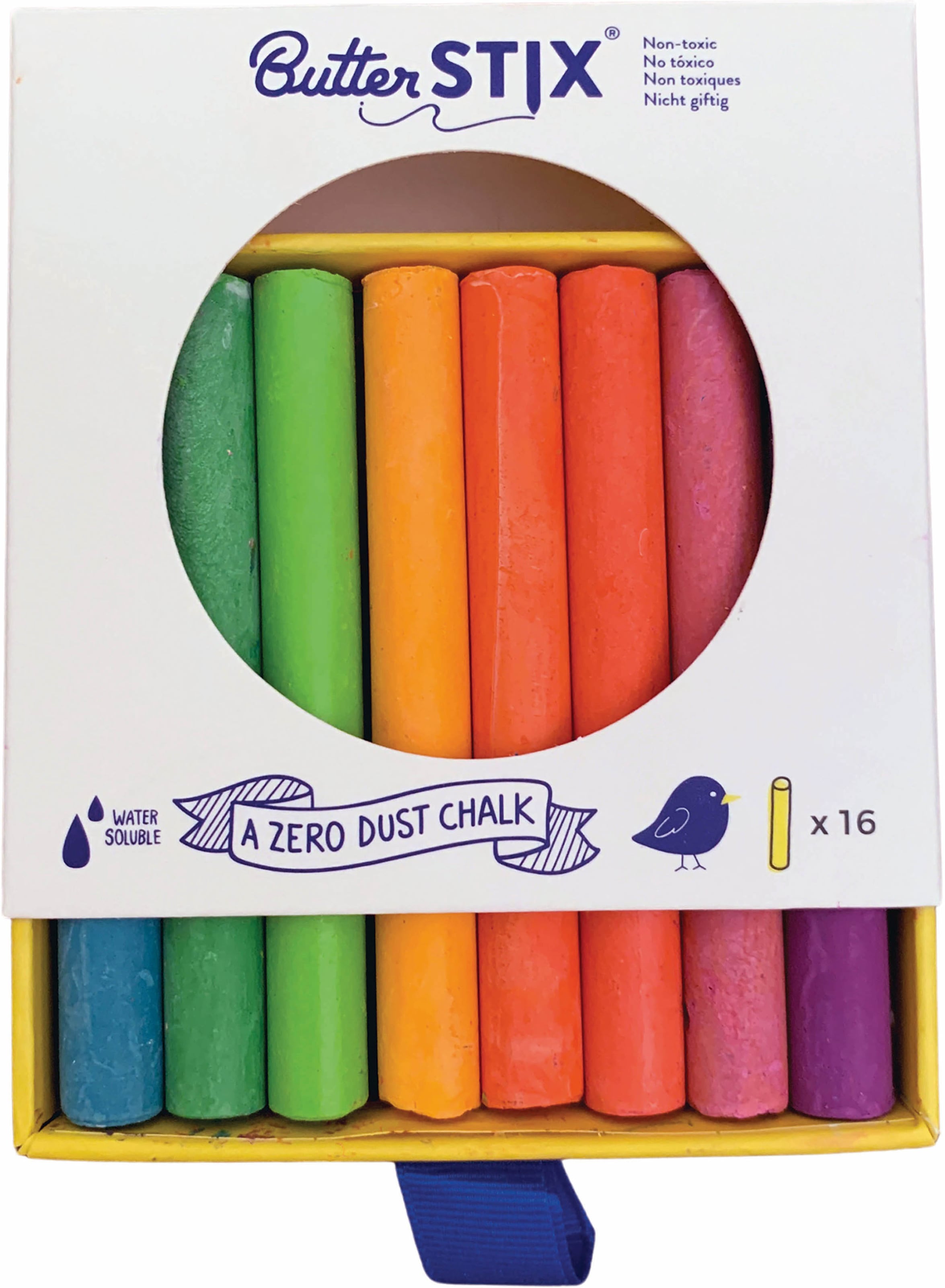 Jaq Jaq Bird Kreativset »Kreide Butterstix, bunt«, (16 tlg.)