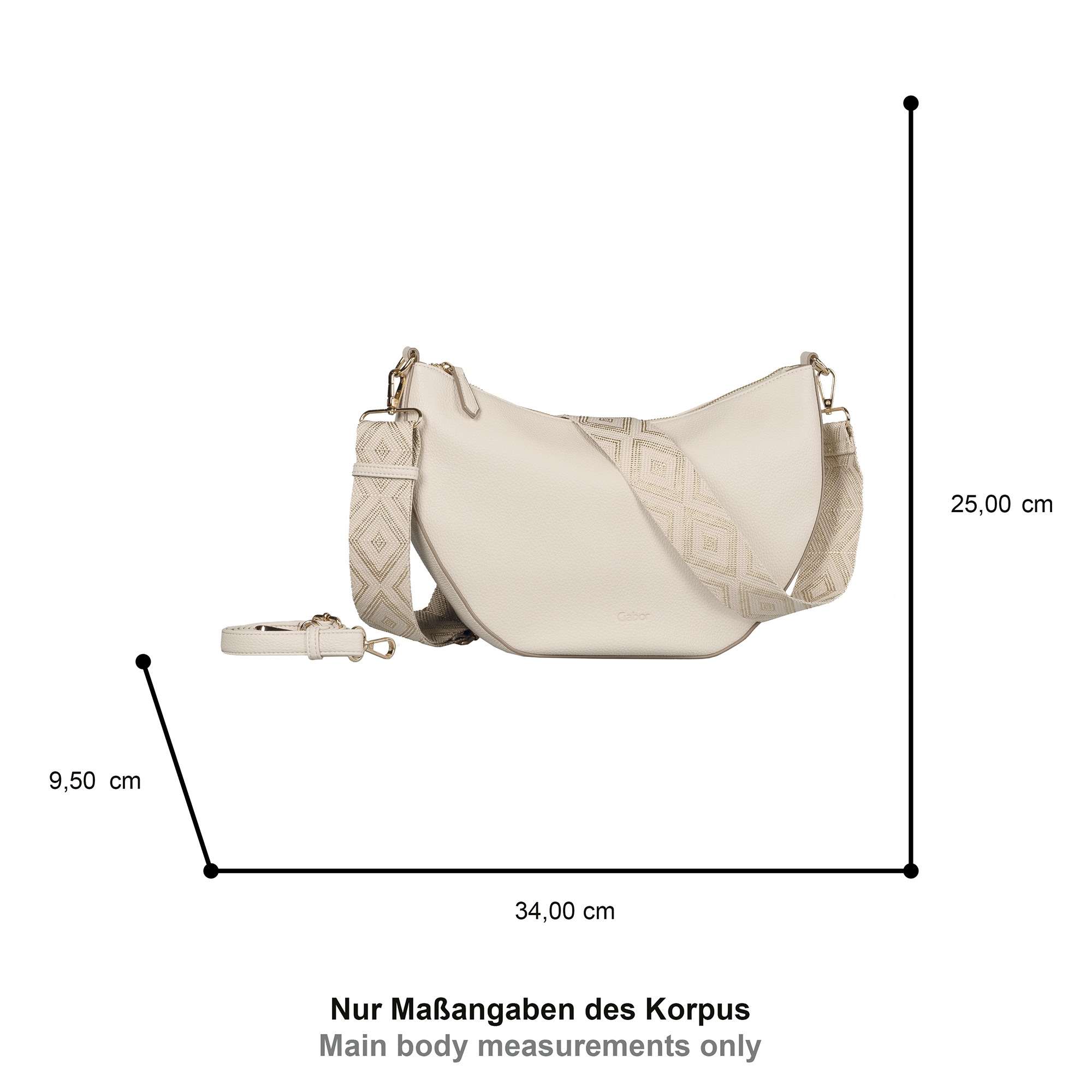 Gabor Umhängetasche "Linda" weiches Kunstleder mit elegantem Schultergurt a günstig online kaufen