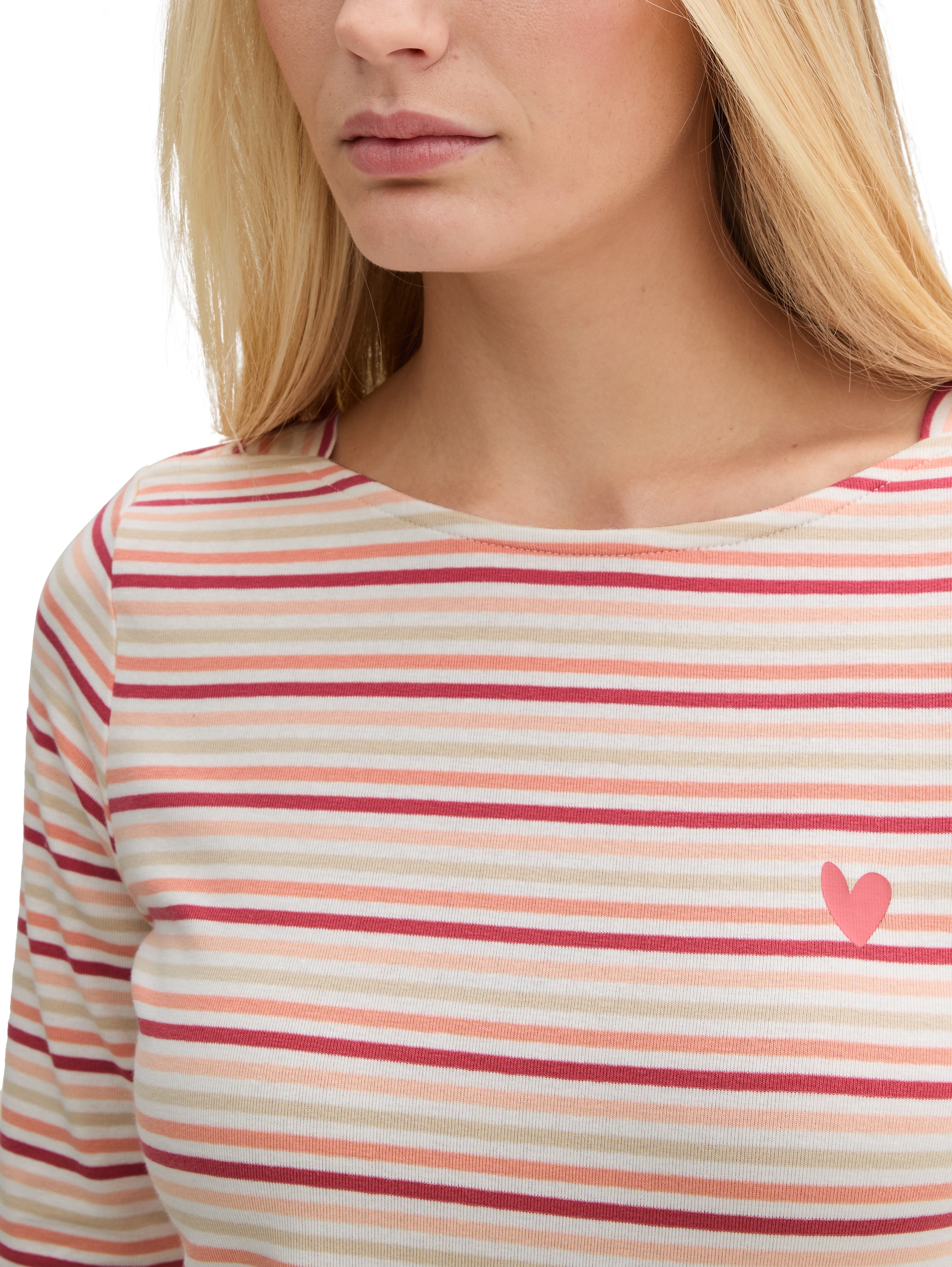 TOM TAILOR Langarmshirt, mit Herz Print