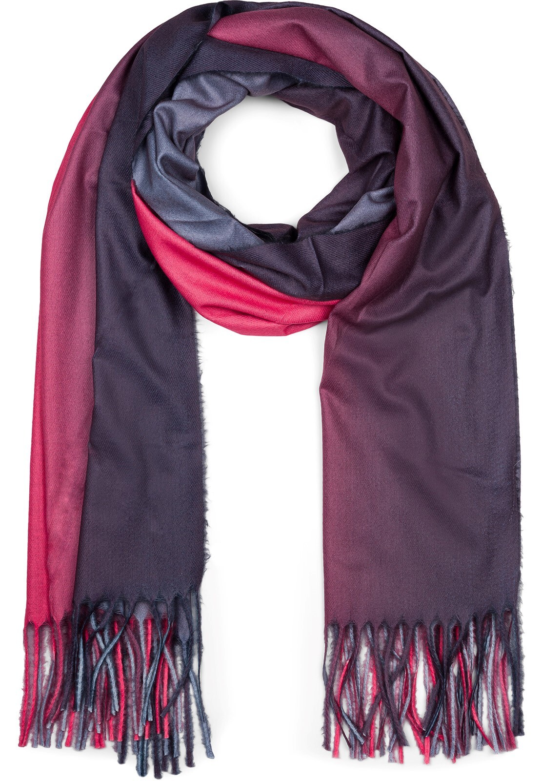 styleBREAKER Schal "Schal mit 2-Farbigem Farbverlauf" 1 Stk.