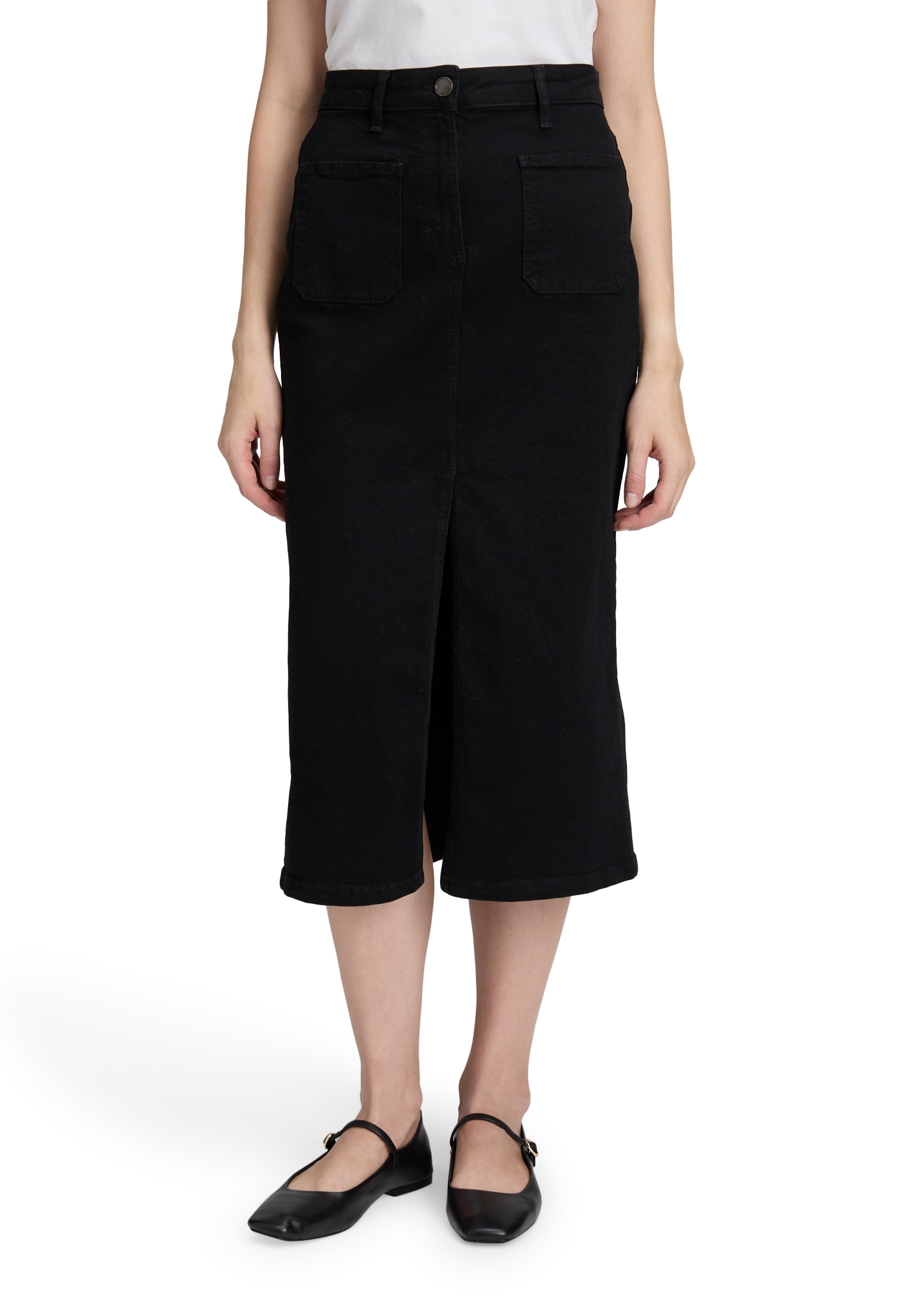Betty Barclay Midirock "Damen Jeansrock mit aufgesetzten Taschen" günstig online kaufen