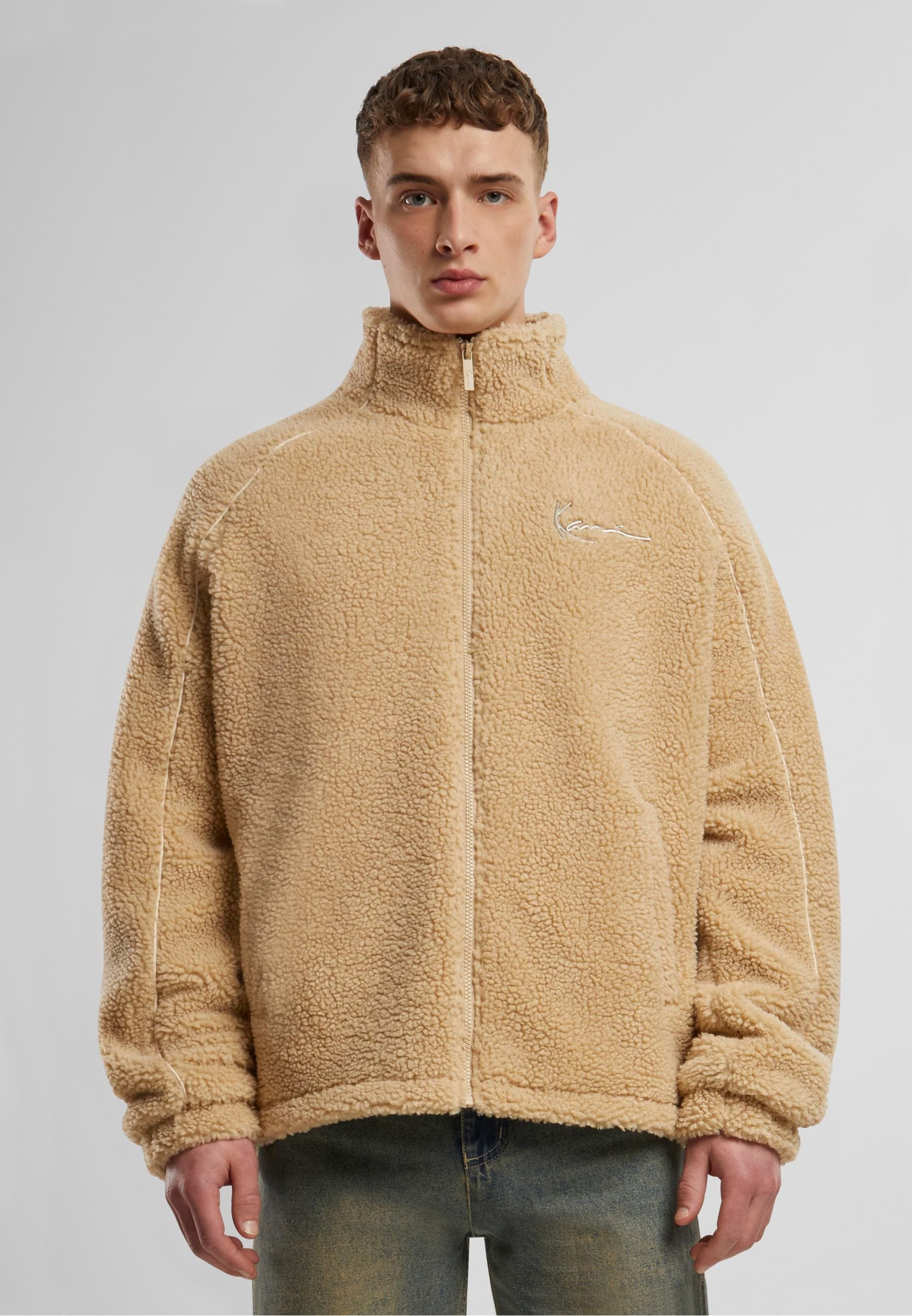 Karl Kani Allwetterjacke »Karl Kani Karl Kani Metal Signature Teddy Jacket«, (1 St.), ohne Kapuze