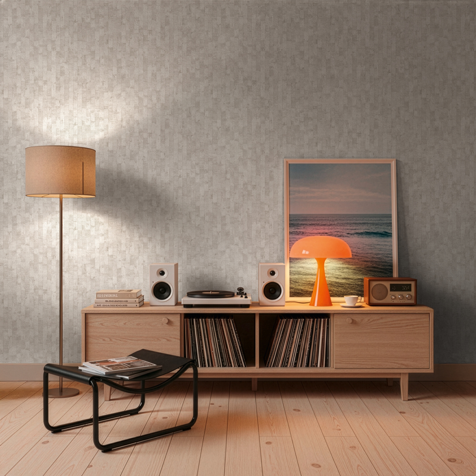 living walls Vliestapete "Vibes & Styles Daniel – Urban Lines Vliestapete" Holz leicht strukturiert Moderne Holzoptik mit feiner Struktur und dezentem Glanzeffekt