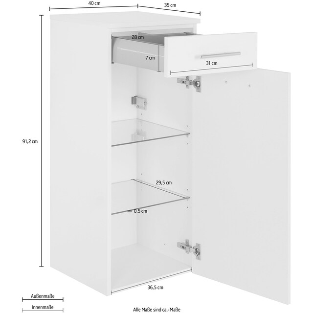 MARLIN Midischrank »3040«, Breite 40 cm bestellen | BAUR