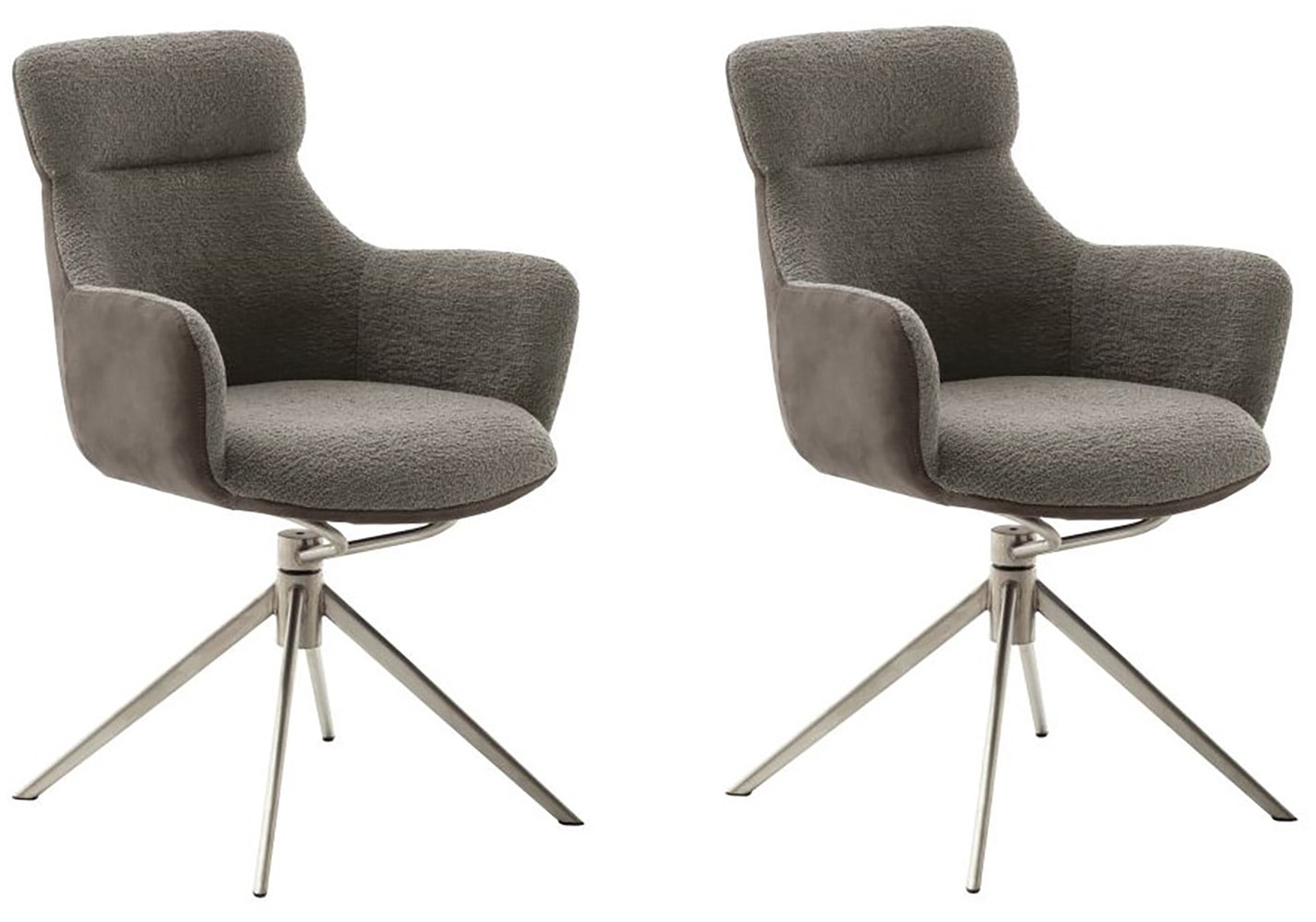 MCA furniture Esszimmerstuhl "PELION", Feingewebe, (2er-Set), drehbar 360, günstig online kaufen