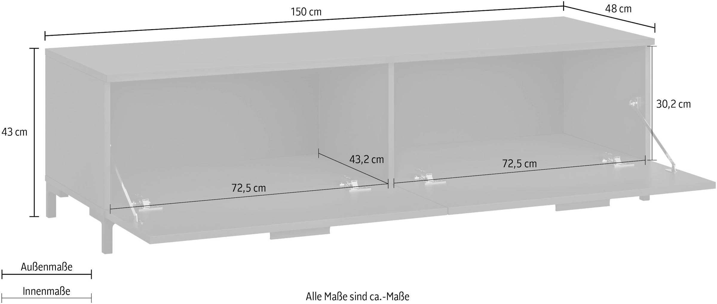 INOSIGN Sideboard »Alternative«, Breite 150 cm