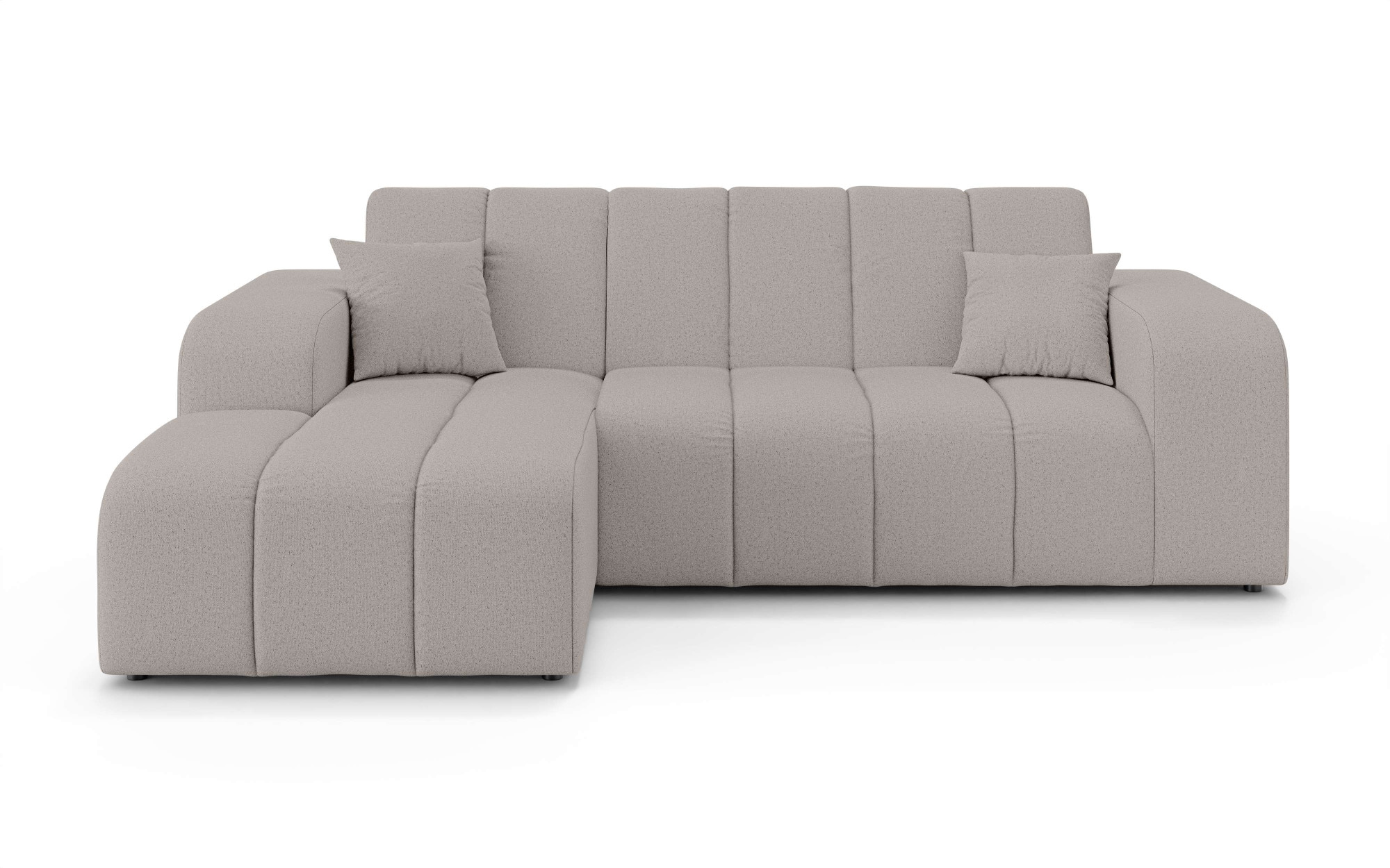 INOSIGN Ecksofa »CASSY L-Form, Schlafsofa mit Bettkasten, Maße B/T/H: 245/165/88 cm«, mit 2 Rückenkissen, Recamiere rechts oder links bestellbar
