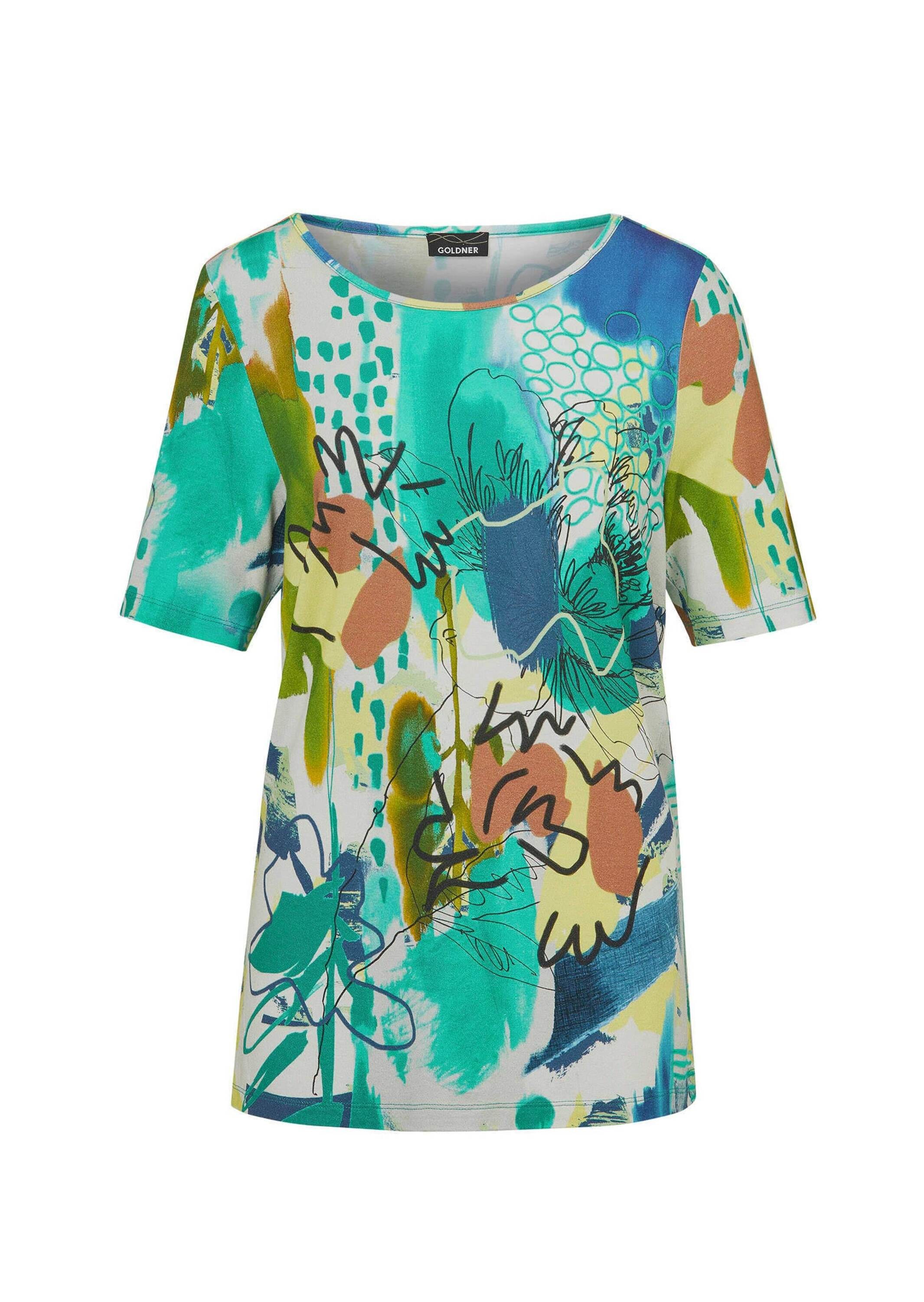 GOLDNER Kurzarmshirt "Shirt mit U-Boot-Ausschnitt" günstig online kaufen