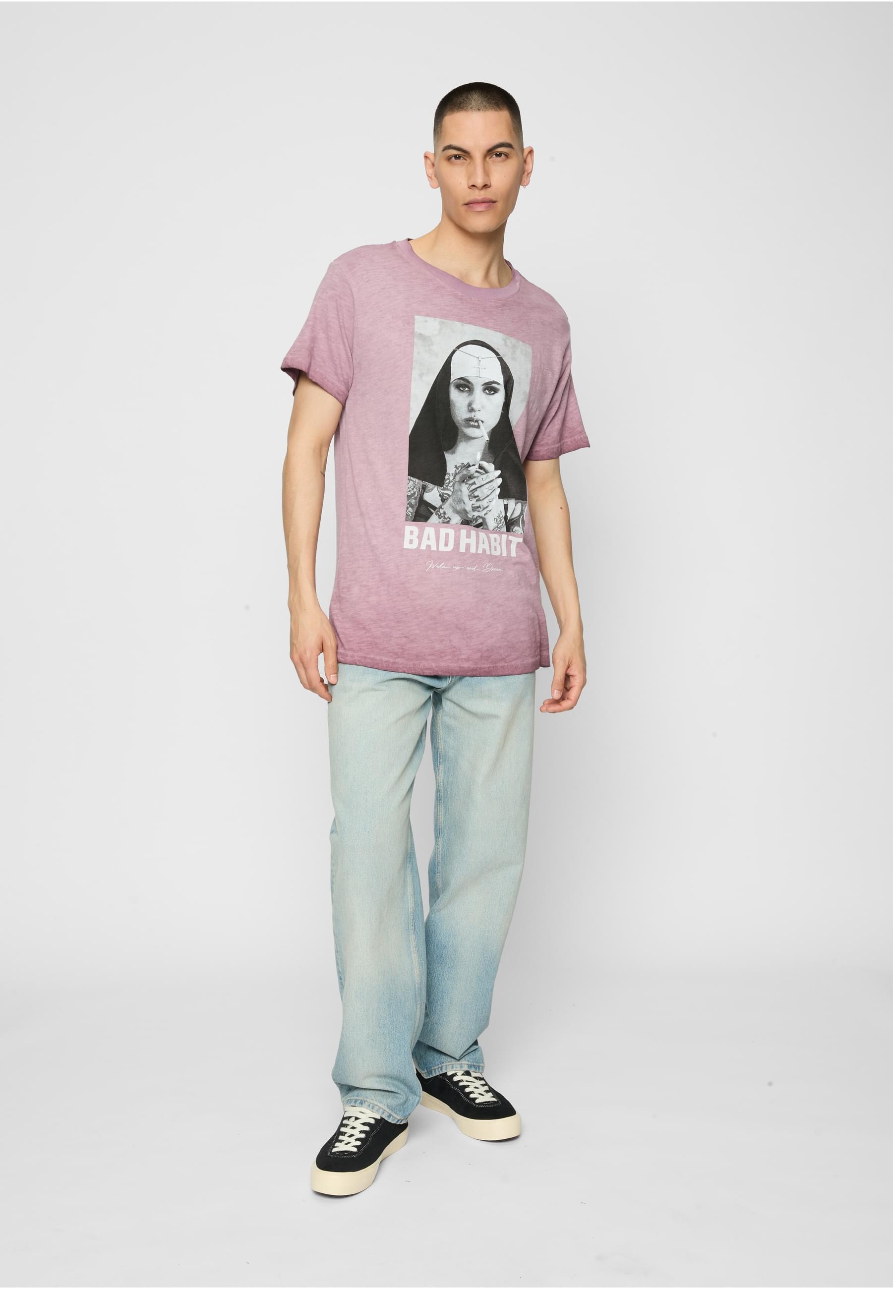 MisterTee Kurzarmshirt »MisterTee Herren Bad Habit Tee«, (1 tlg.)