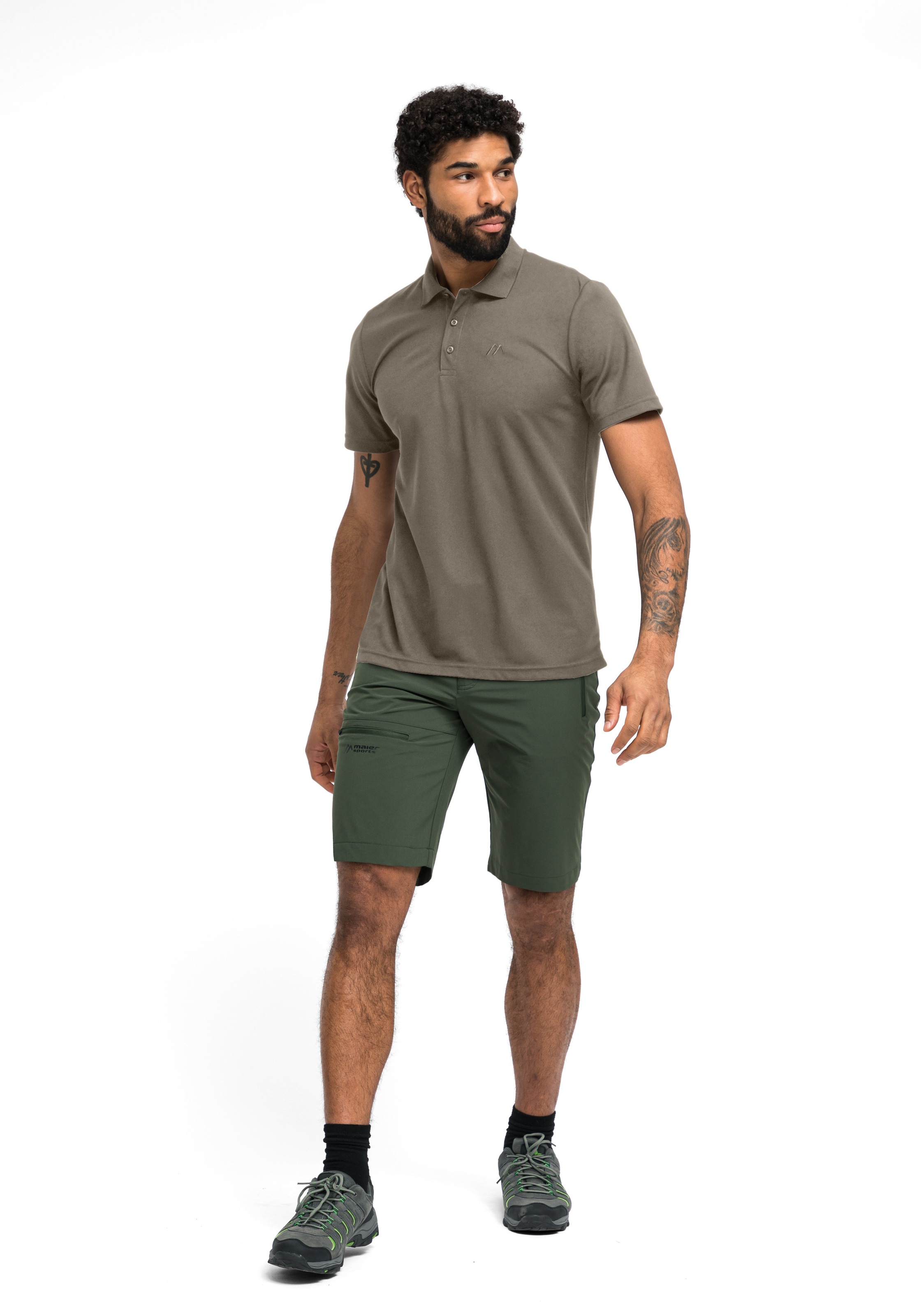 Maier Sports Poloshirt »Ulrich« Herren Polo kurzarm, leichtes Shirt, Funktionsshirt mit Kragen Reg Fit