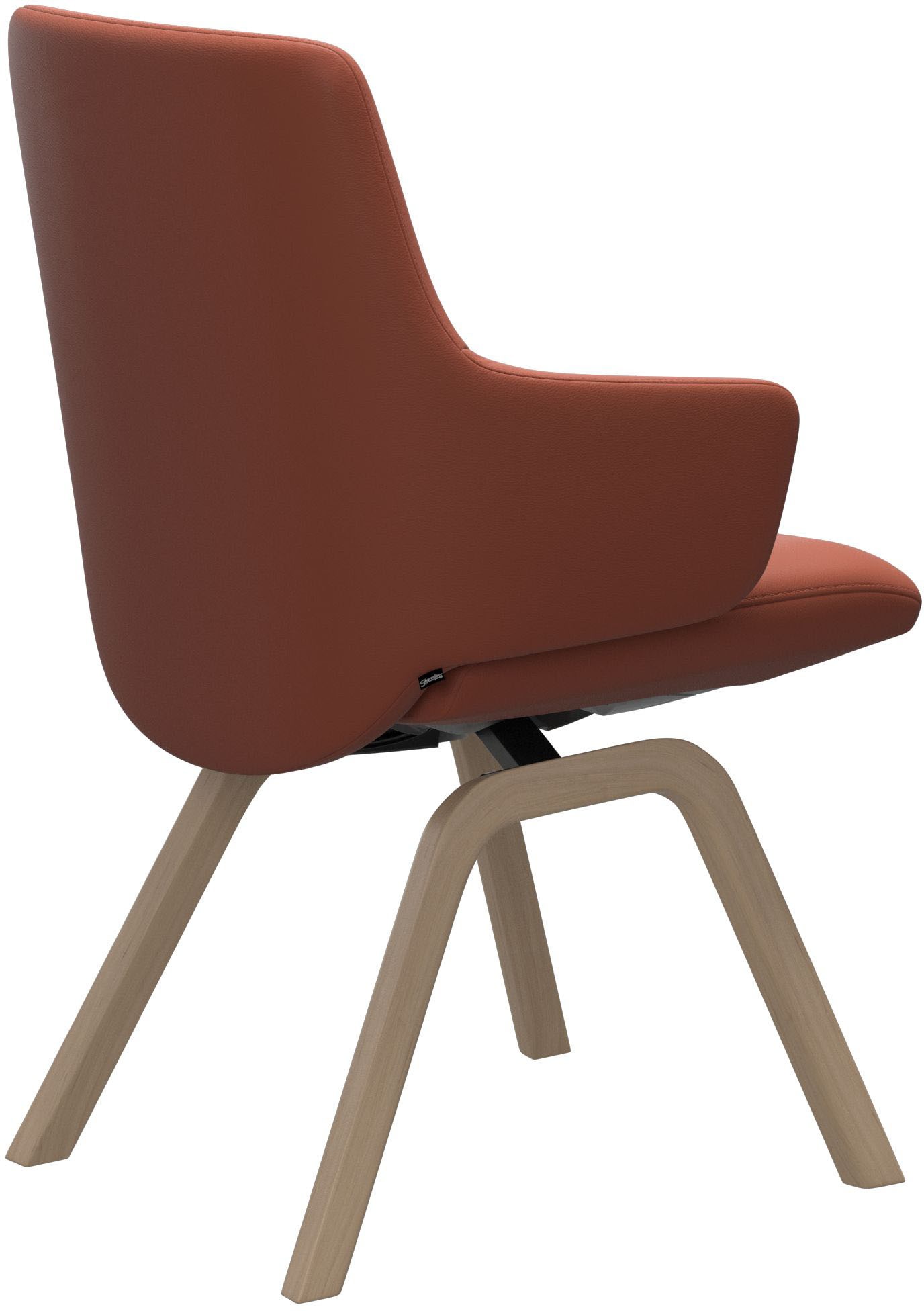 Stressless® Polsterstuhl »Laurel«, Leder PALOMA, Low Back mit Armlehne, Größe L, mit schräggestellten Beinen in Eiche