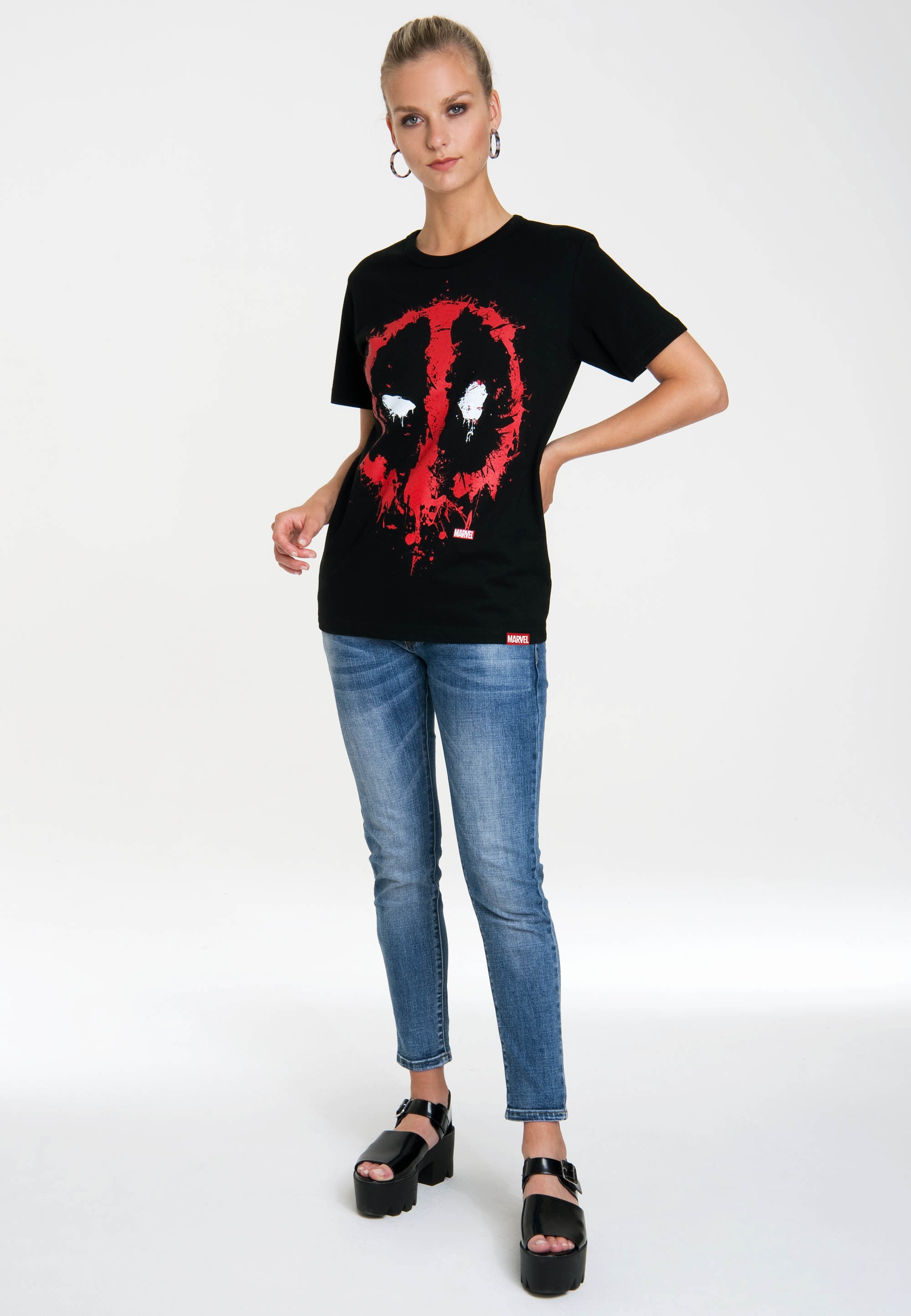 LOGOSHIRT T-Shirt »Marvel Comics - Deadpool«, mit lizenziertem Print
