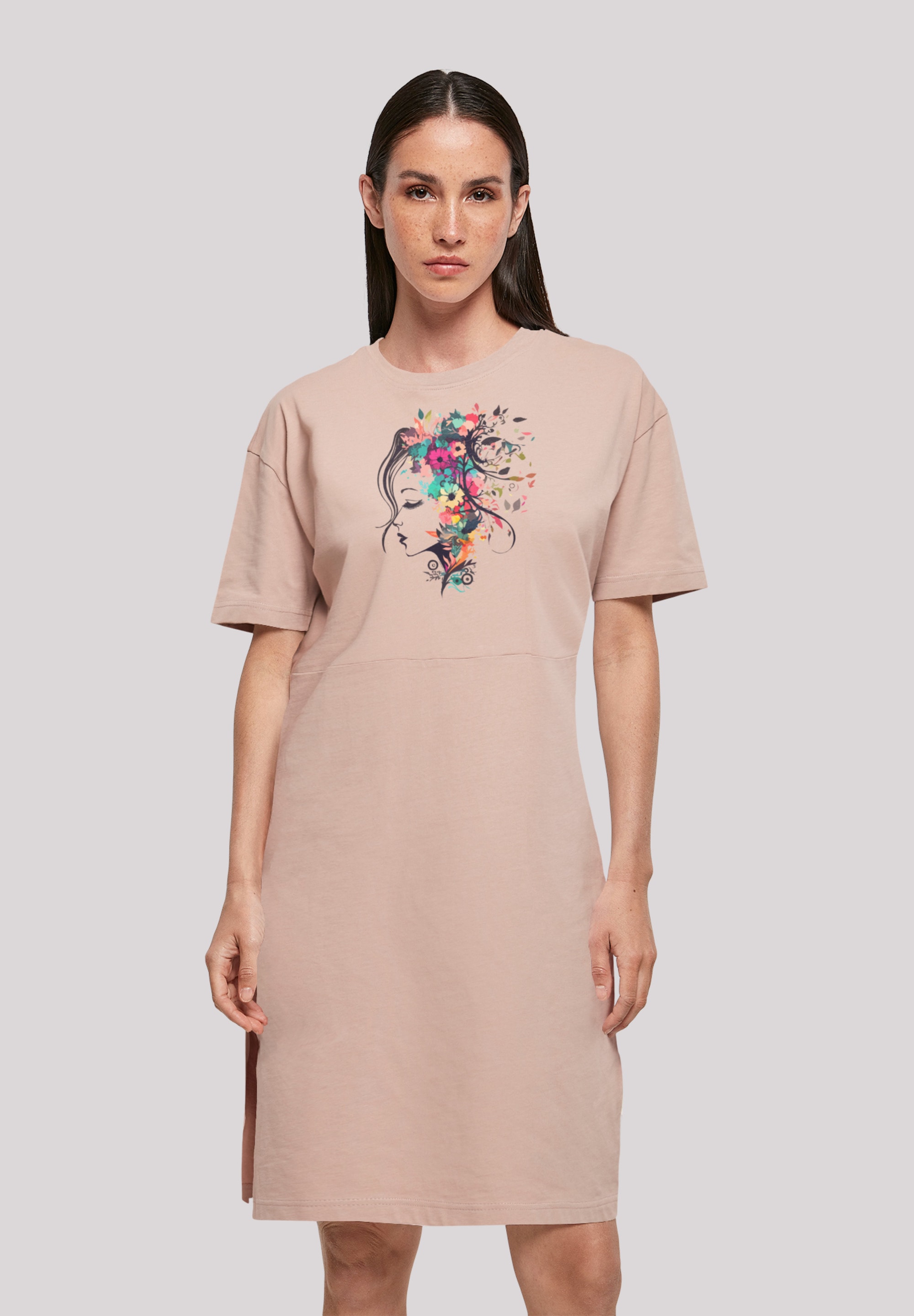 Shirtkleid »Blumen Silhouette Bunt«, Print