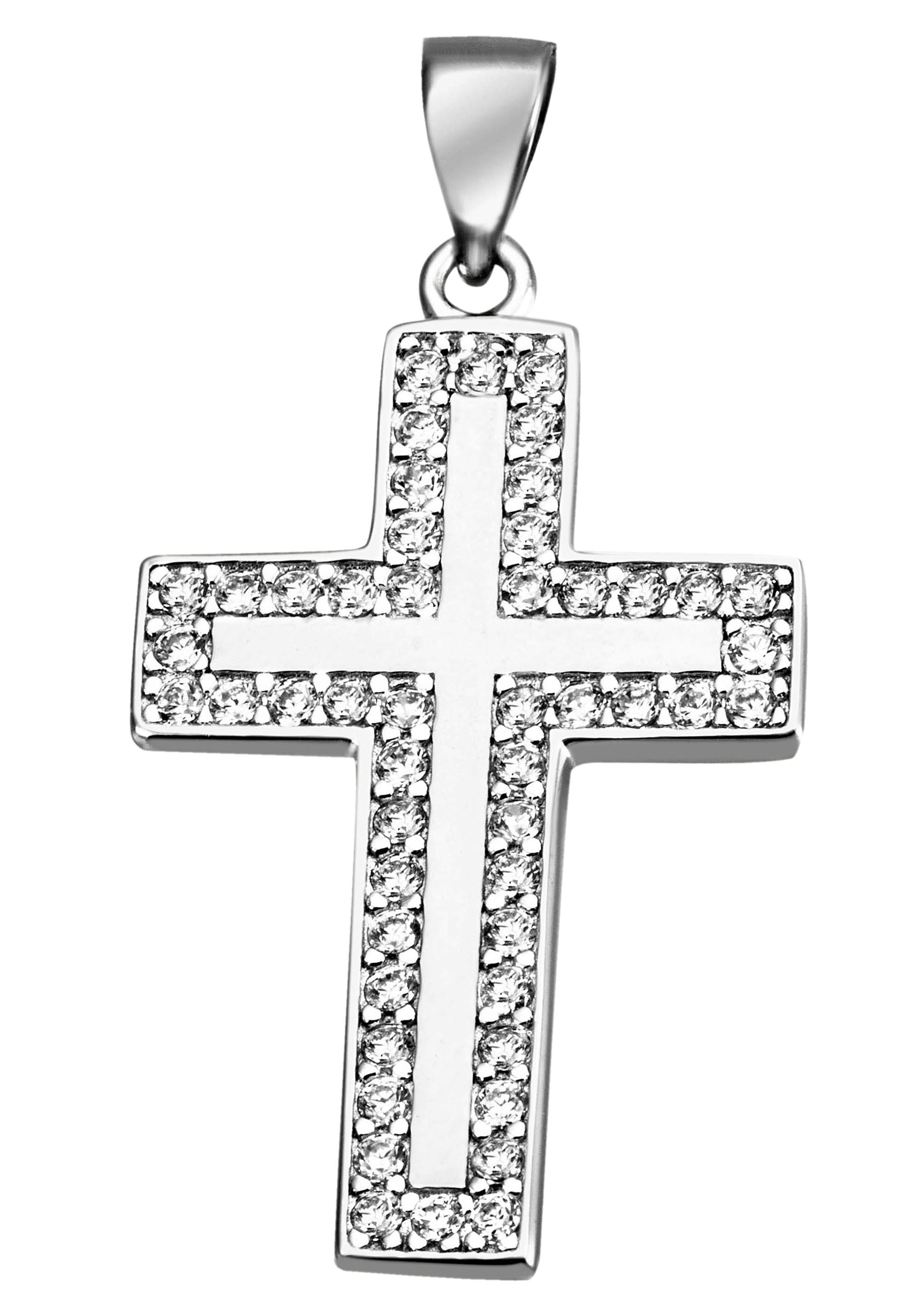 Firetti Kettenanhänger »Schmuck Geschenk Silber 925 Halsschmuck Anhänger  Kreuz«, zu Hoodie, Kleid, Shirt, Jeans, Sneaker! Anlass Geburtstag  Weihnachten online bestellen | BAUR