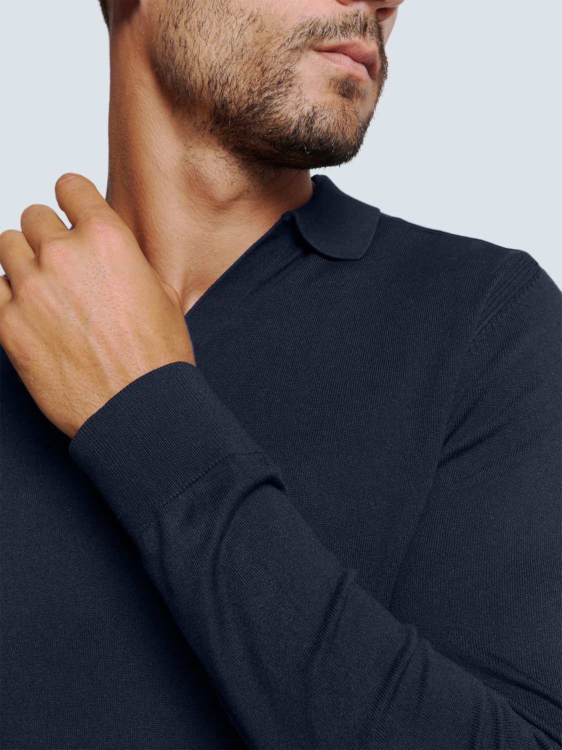 NO EXCESS Rundhalspullover »No Excess Polokragen-Pullover«