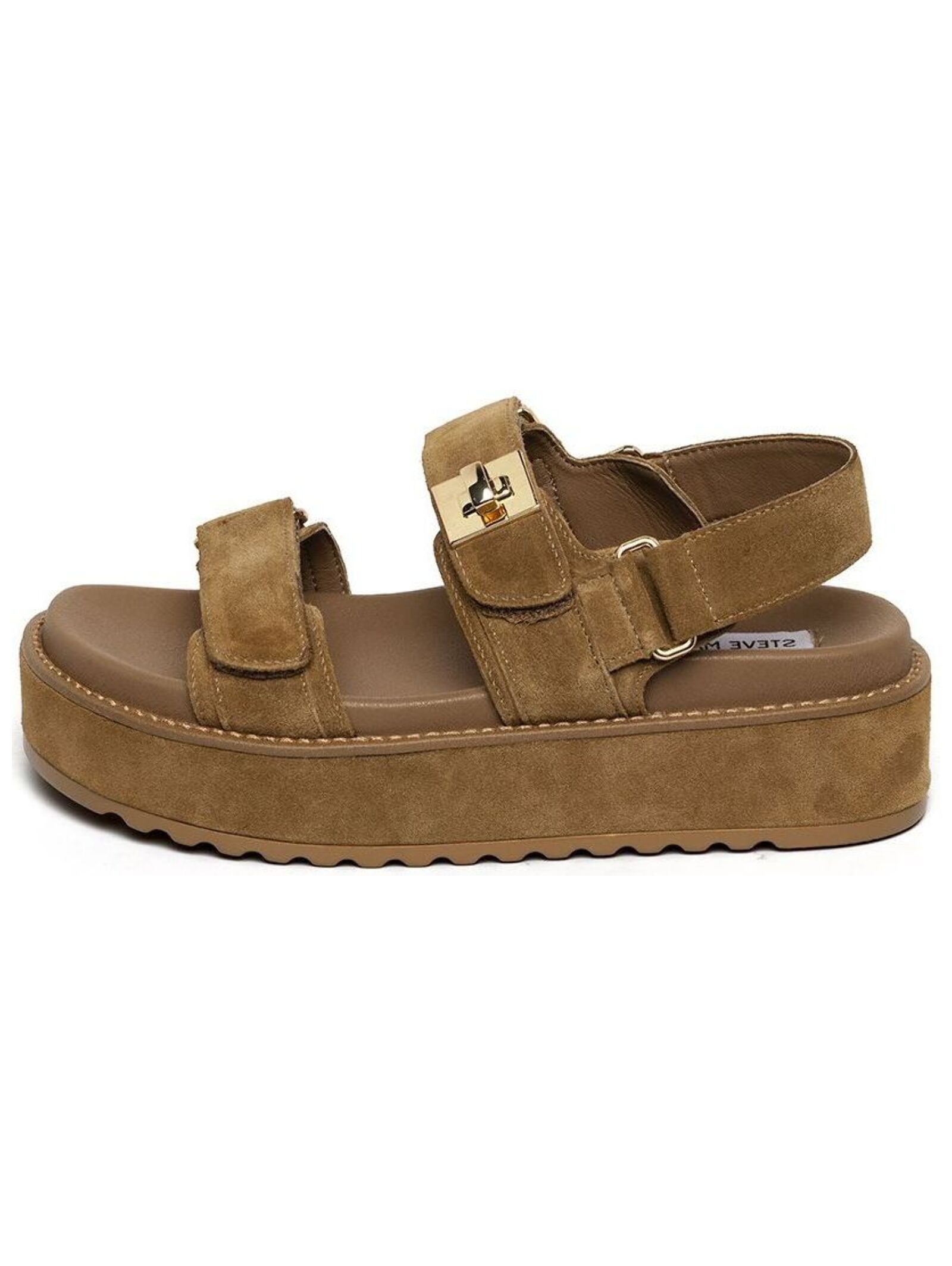 STEVE MADDEN Plateausandaletten »STEVE MADDEN Sandalen Veloursleder«