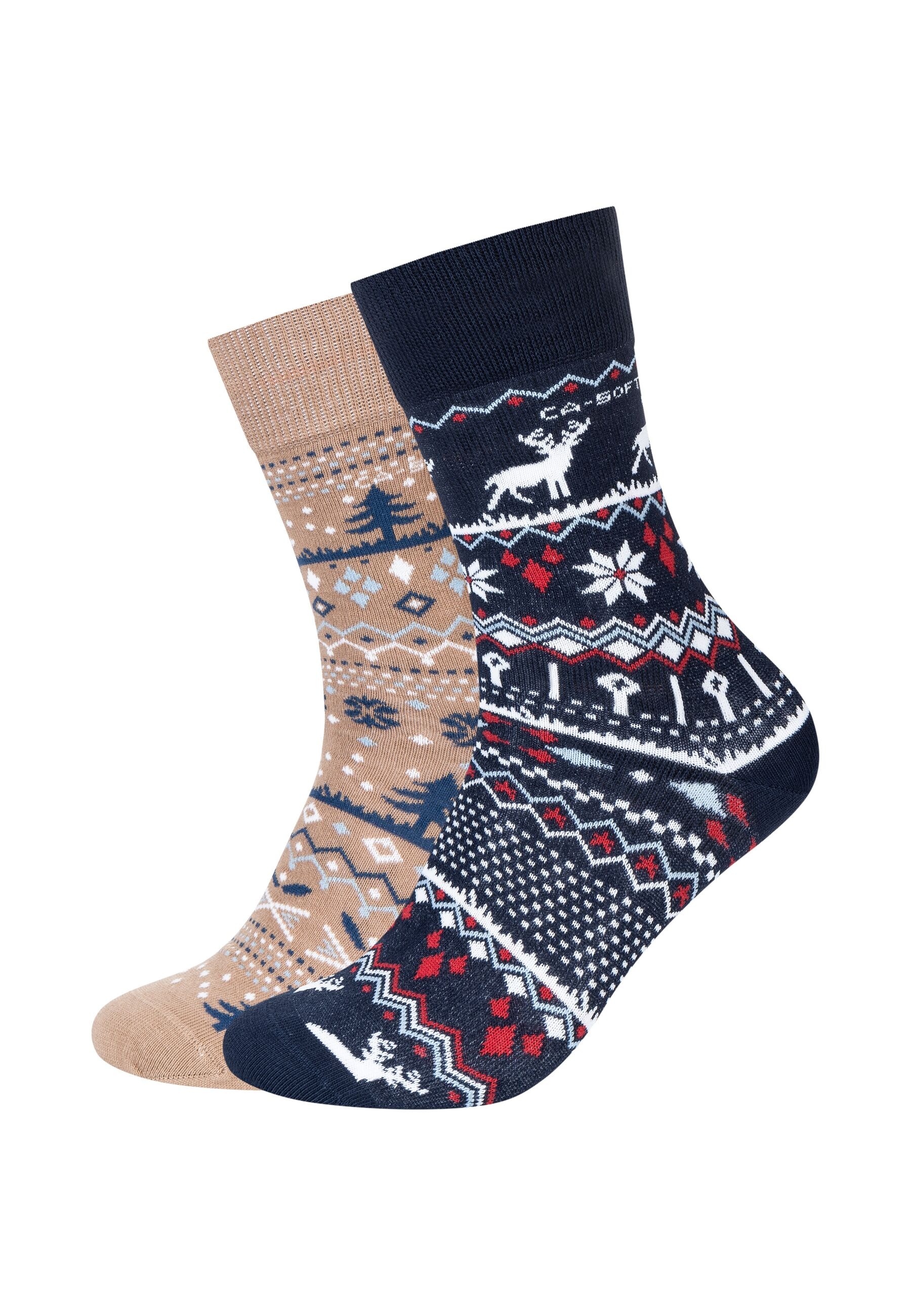 Camano Socken "Socken 2er Pack", 2er Pack Weiche Bündchen aus hochwertiger, günstig online kaufen
