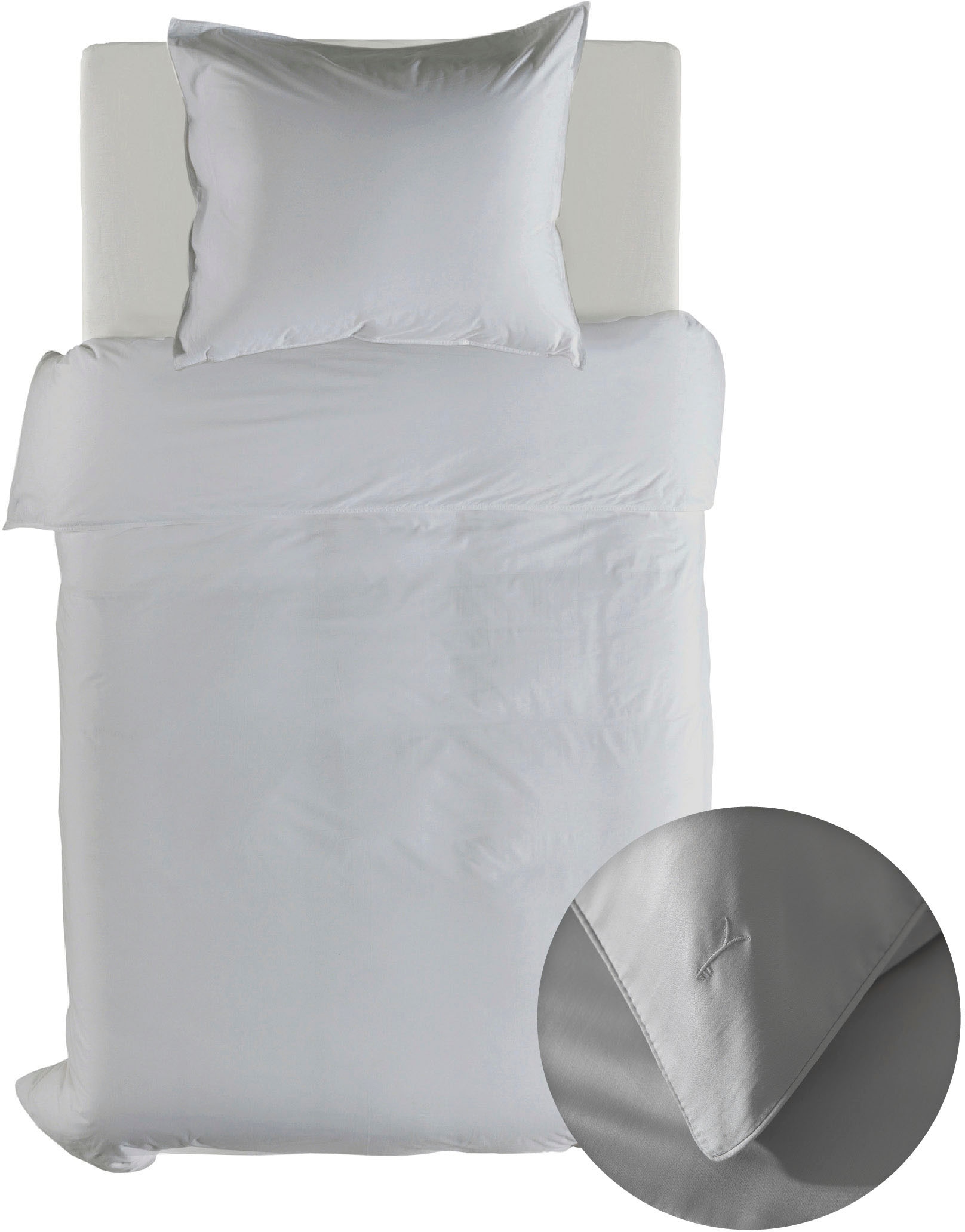 YELLOW Bettwäsche "Suite-Dubai" 2 Stk. tlg. Uni Design, 100% Baumwolle ab 1 günstig online kaufen