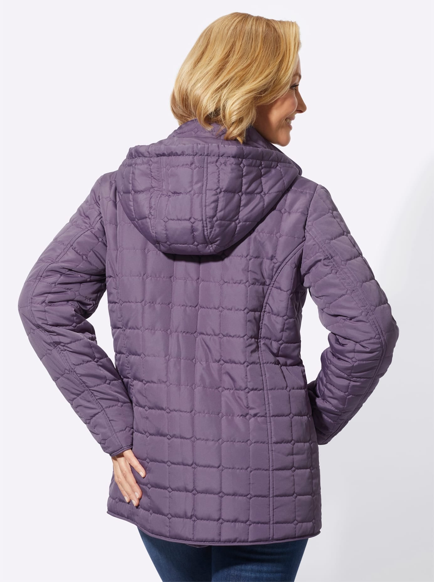 Classic Basics Steppjacke, mit Kapuze