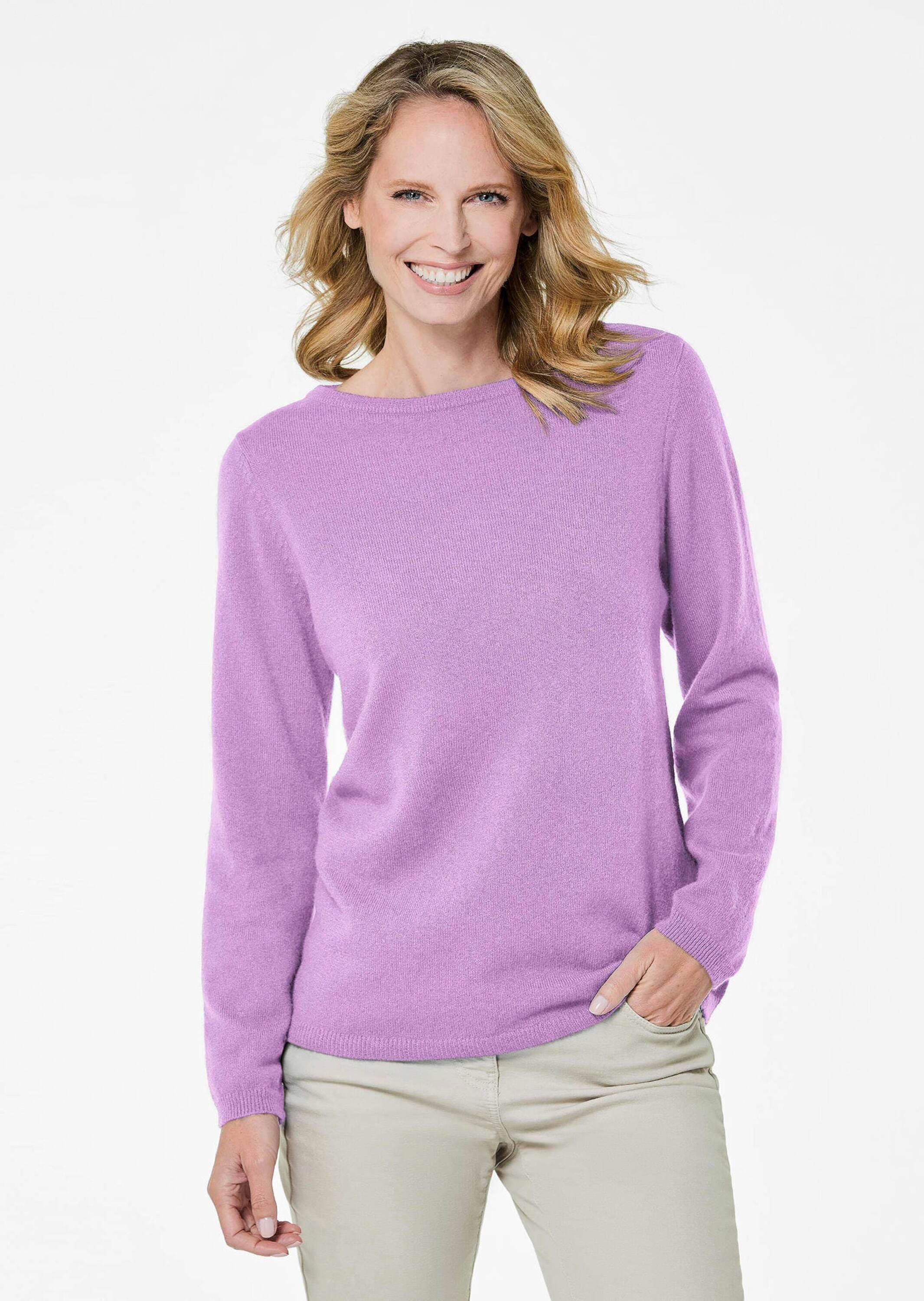 GOLDNER Strickpullover »Kaschmirpullover Kaschmirpullover mit U-Boot Ausschnitt«