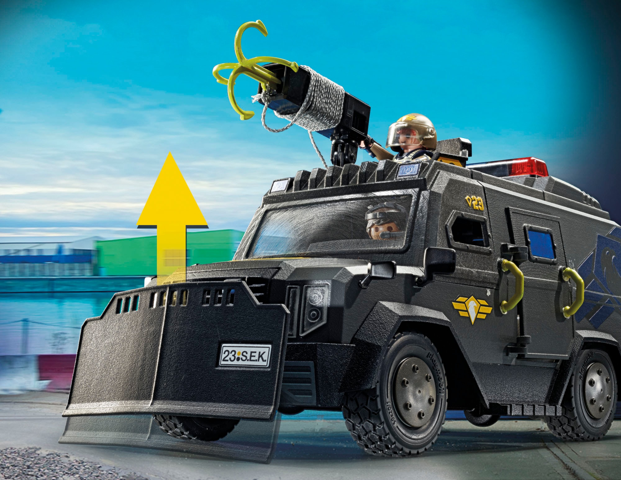 Playmobil® Konstruktions-Spielset »SWAT-Geländefahrzeug (71144), City Action«, (73 St.), Made in Europe; mit Licht und Sound