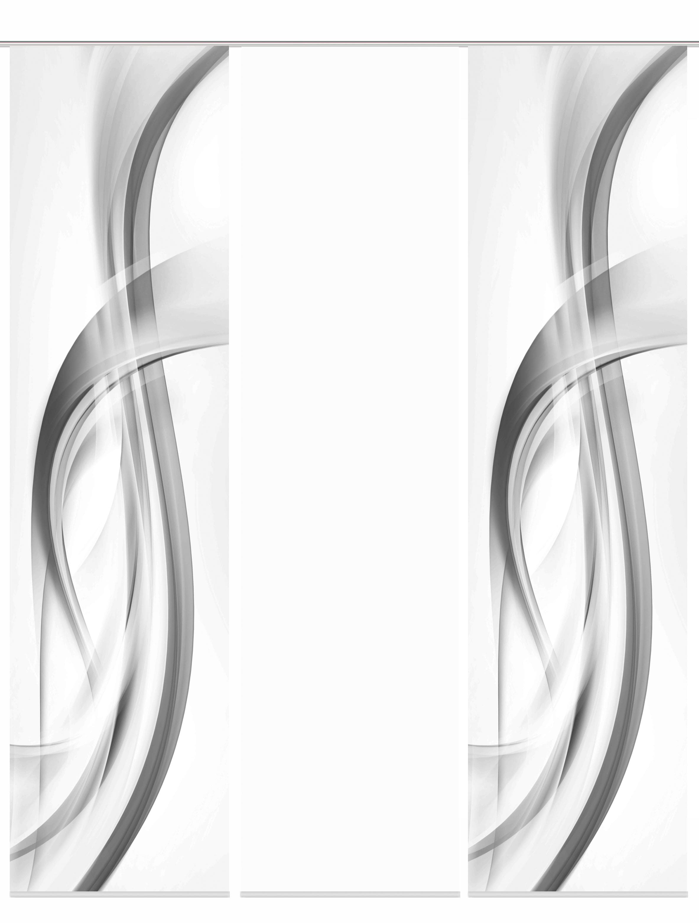 HOME WOHNIDEEN Schiebegardine »FALA«, (3 St.), Schiebevorhang Digi 3er Set FALA BEERE