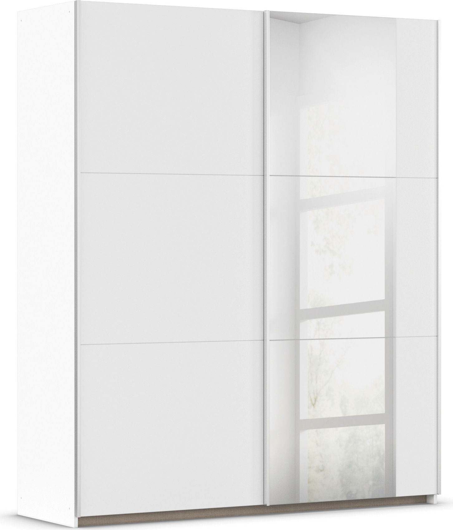 rauch Schwebetürenschrank "Kleiderschrank Schrank Garderobe AURELIO" 3 Ausstattungen BASIC/CLASSIC/PREMIUM (inkl. SOFT-CLOSE-FUNKTION), zeitloses Design, viele Farben, Breiten 175/218/261 cm MADE IN GERMANY