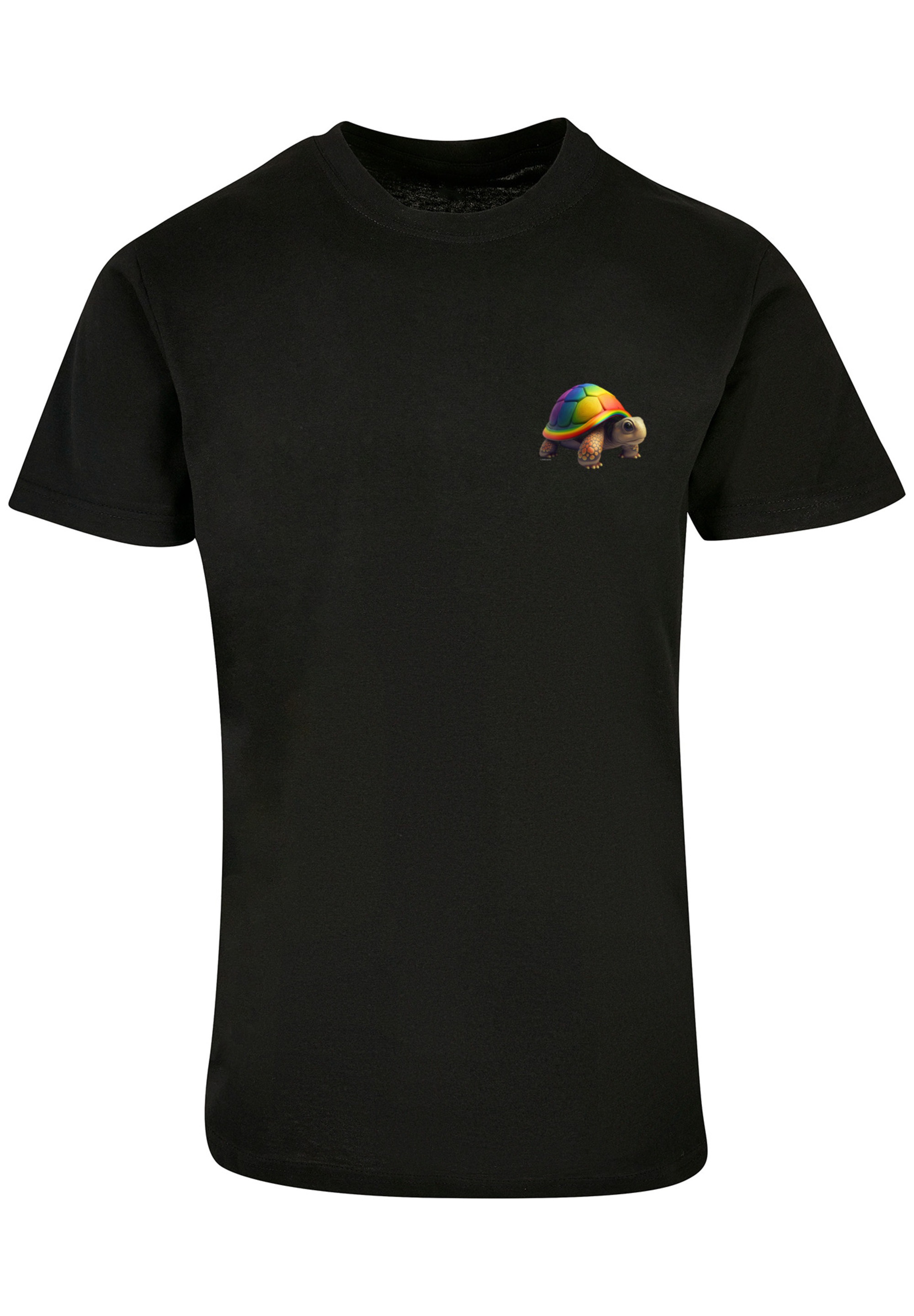 F4NT4STIC T-Shirt »Rainbow Turtle TEE UNISEX«, Print
