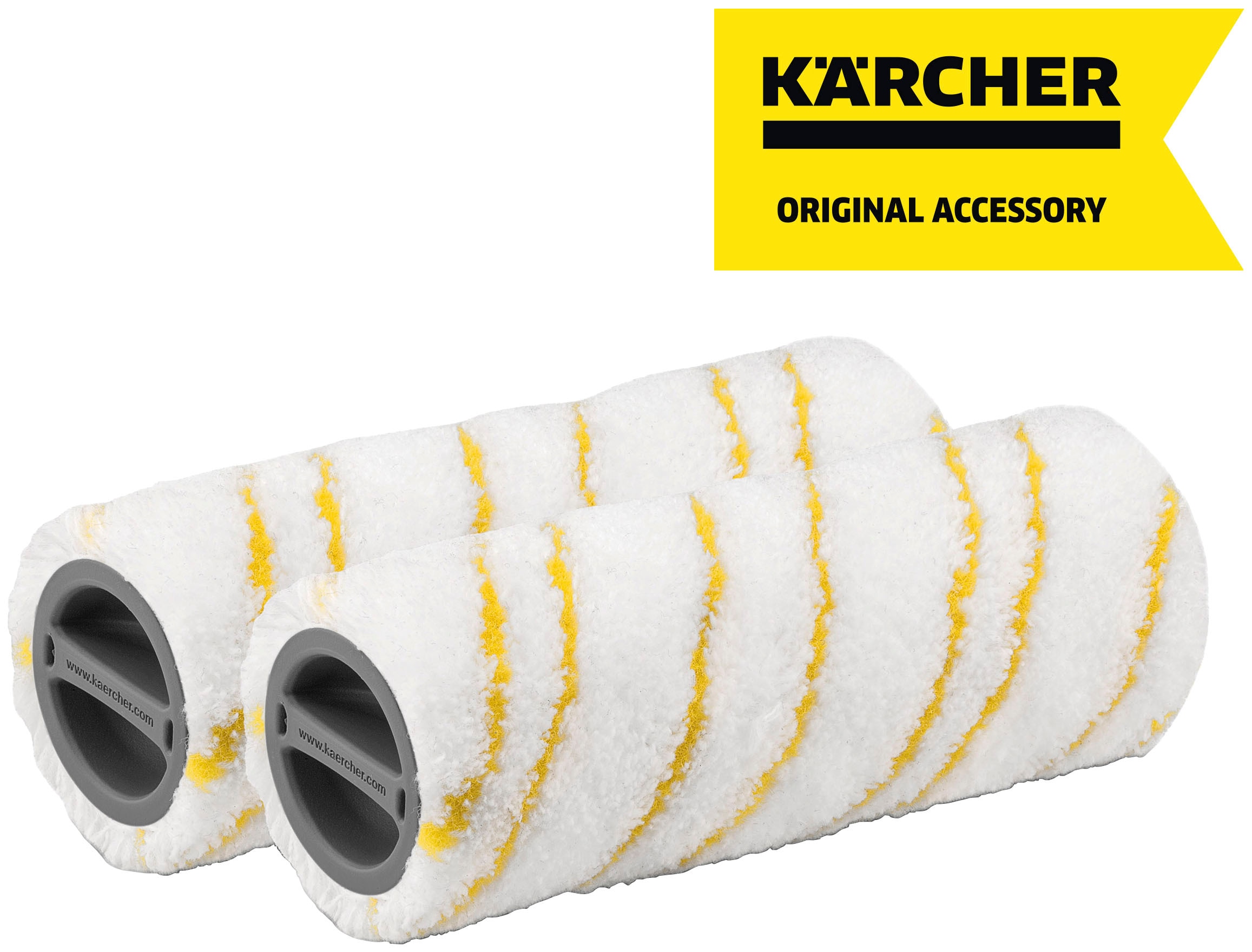 KÄRCHER Ersatzbürste »Universalwalzenset gelb« aus Mikrofaser 100 % hochwertige Mikrofaser